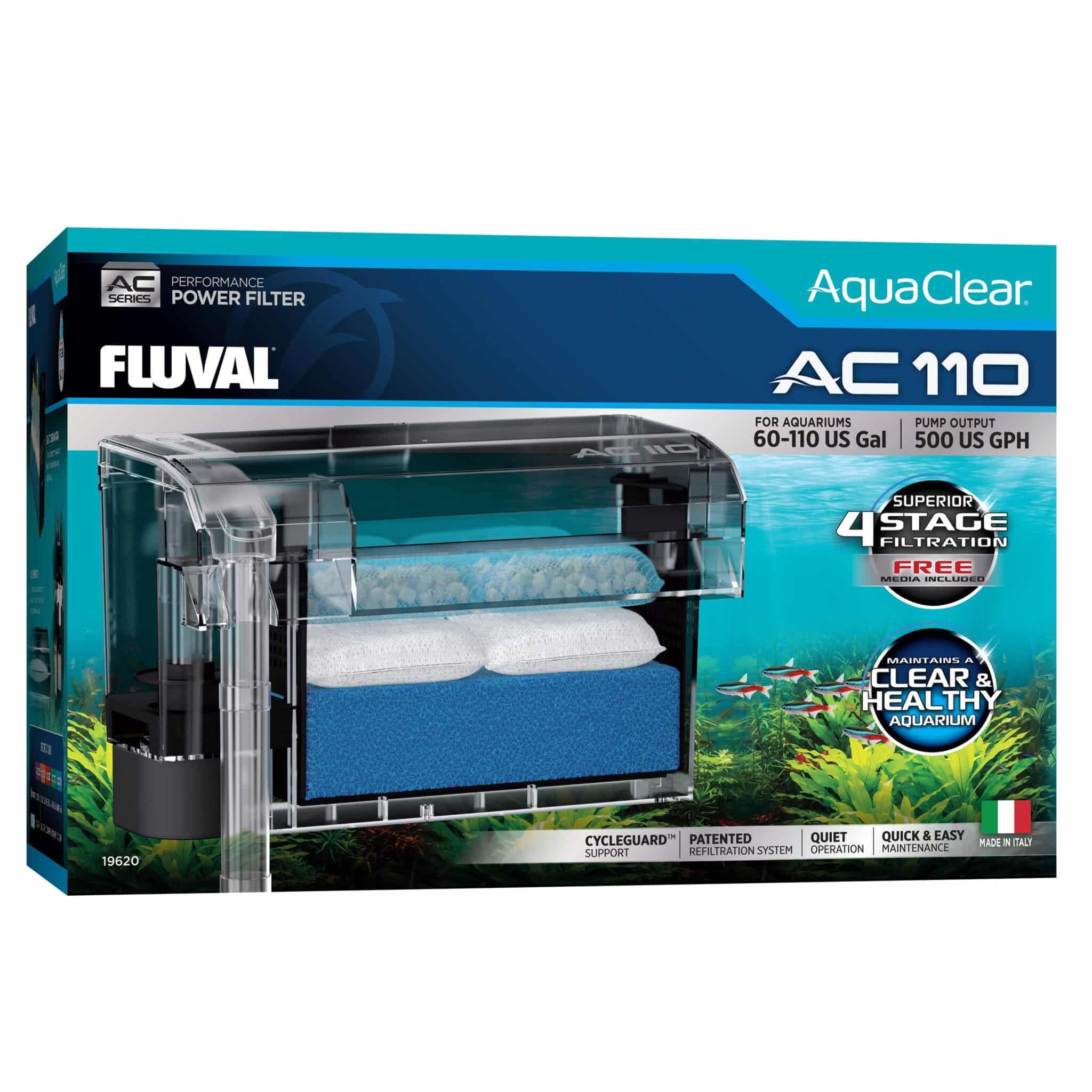 Fluval Media Maintenance Kit for AC110 Power Filter - Freshwater & Saltwater Use - Model 19694 - Blue