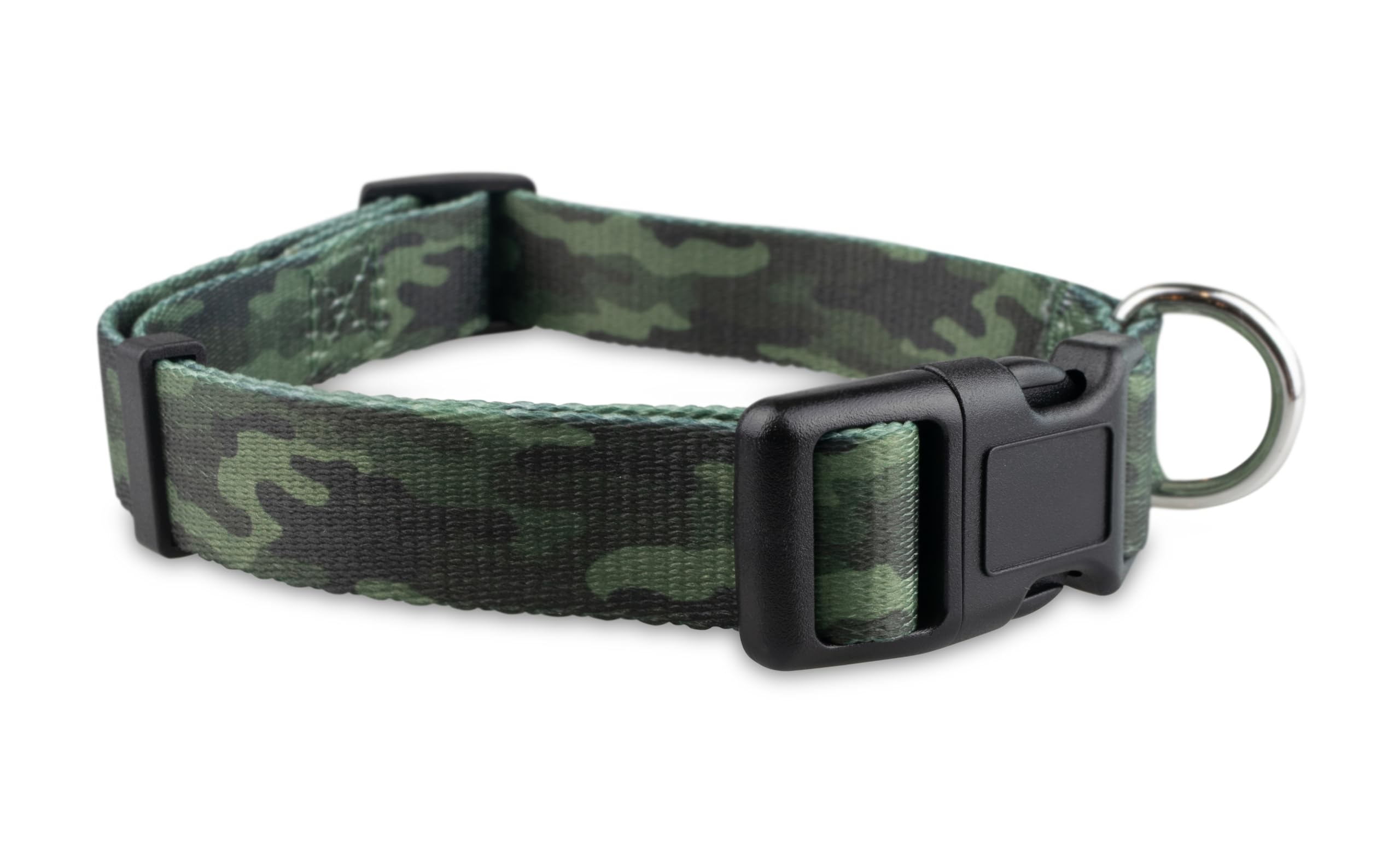 Limeloot Camo Dog Collar, Adjustable Camouflage Pattern Dog Collar for Male and Female Dogs, Medium