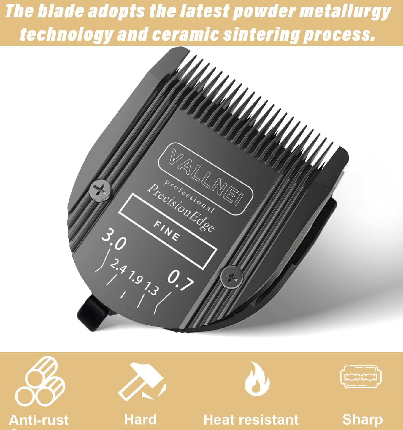 Detachable Adjustable Pet Dog Grooming Clipper 5-in-1 Blade Compatible with WAHL Professional Animal Blade Arco, Bravura, Chroma