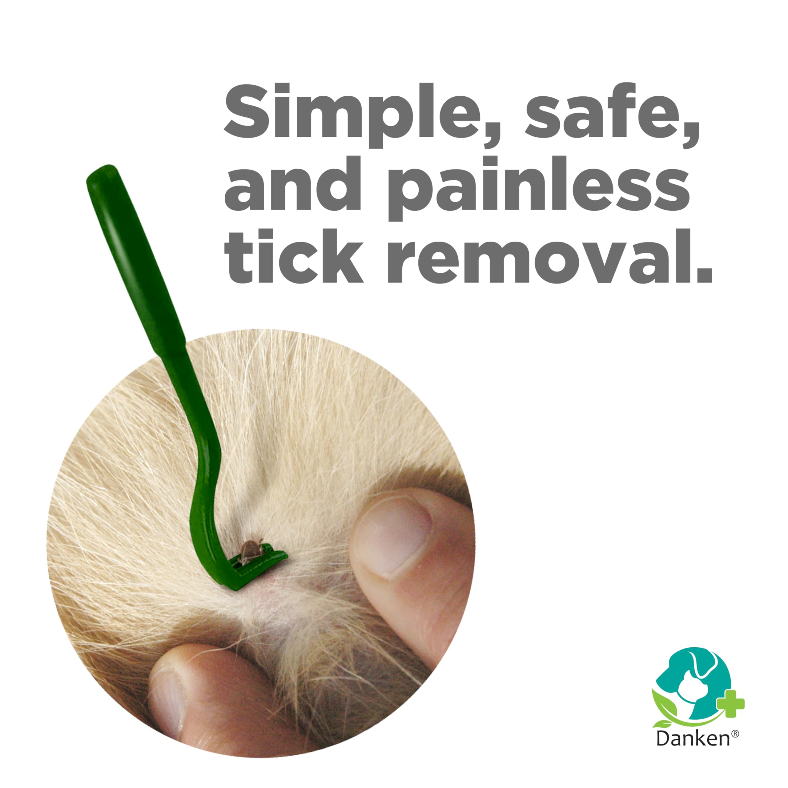 Danken Tick Remover Tool For Dogs, Cats, Horses, And Humans | Enhanced Design | Tick Grabber | Tick Puller | Tick Tweezer | Safe