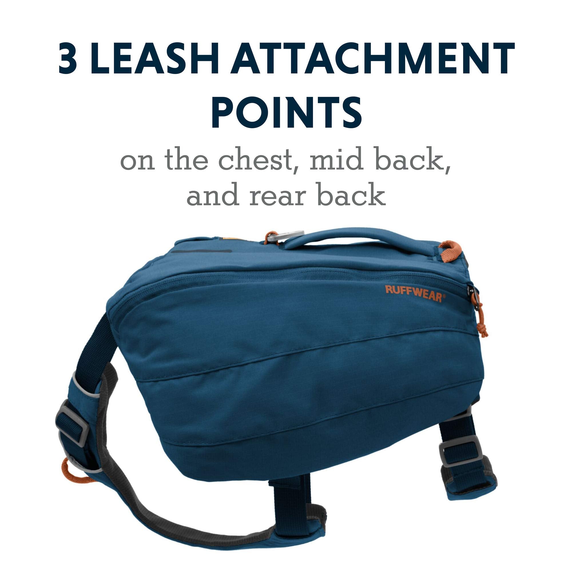 Ruffwear, Front Range Dog Day Pack, Backpack With Handle For Hikes & Day Trips, Blue Moon, Small