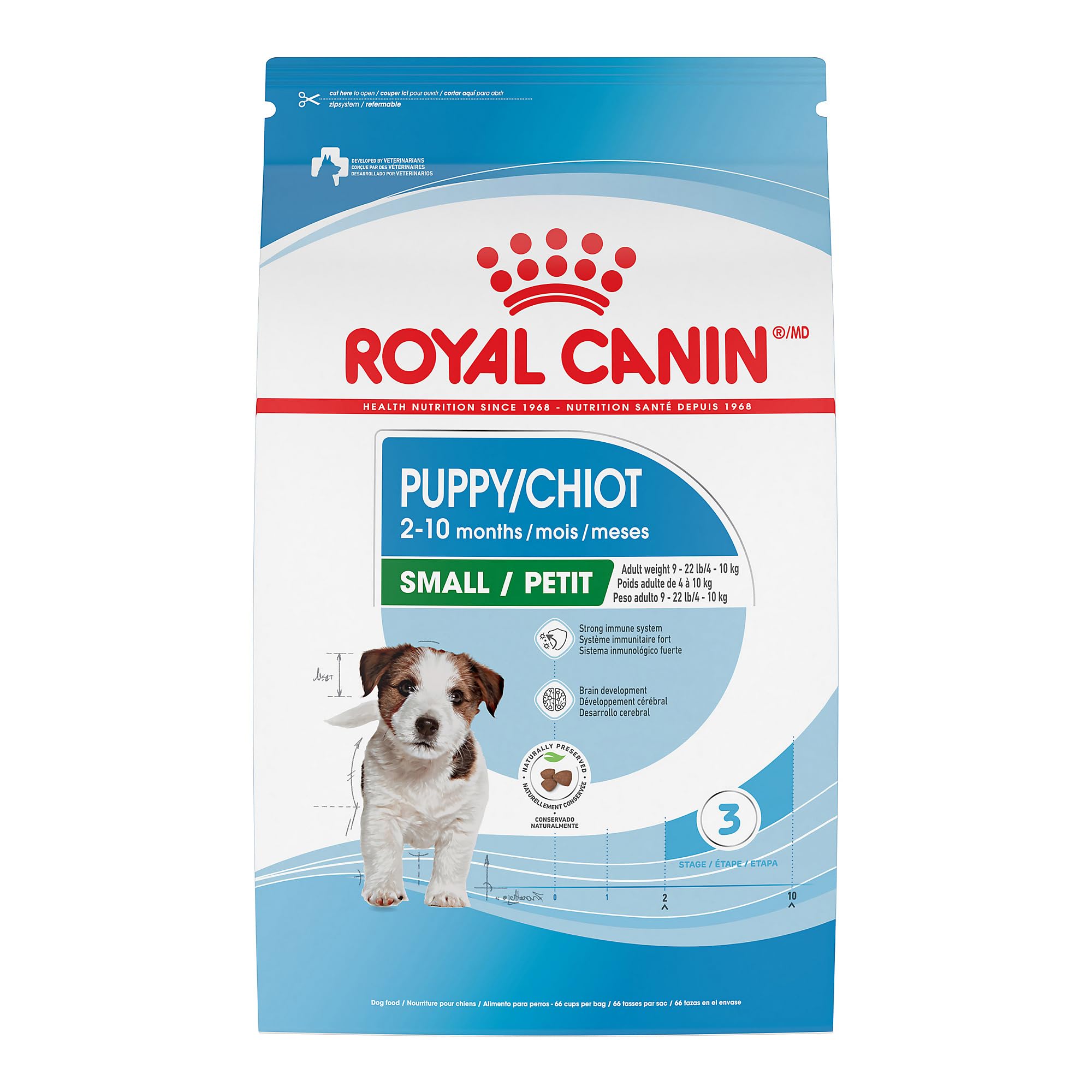 Royal Canin Size Health Nutrition Small Breed Dry Puppy Food, Supports Brain Development, Immune Support, and Digestive Health,