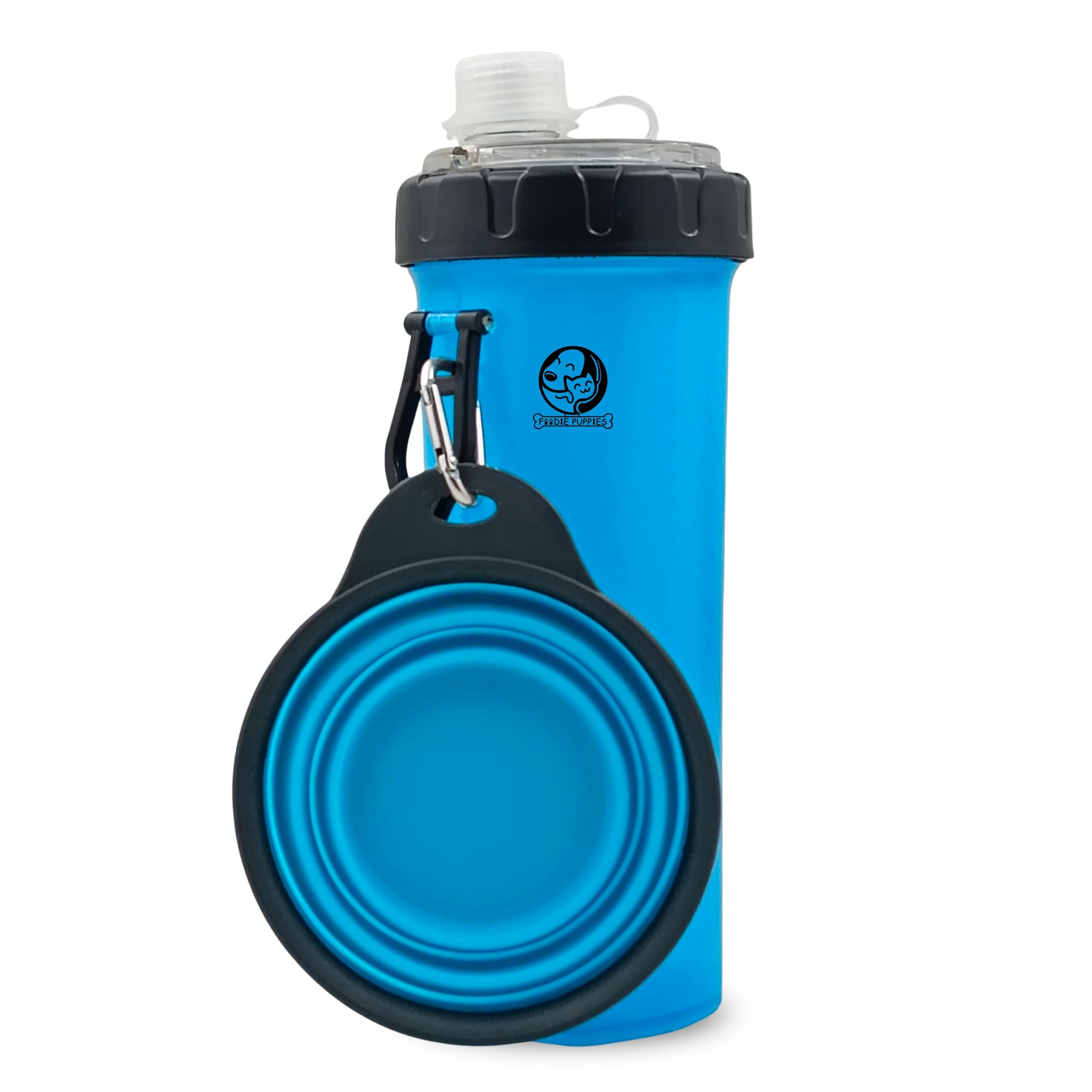 Foodie Puppies Dog Cat Pet Food & Water 2In1 Bottle And Bowl Set (Travel Bottle And Bowl Set) Leak-Proof Dog And Cat Travel Disp
