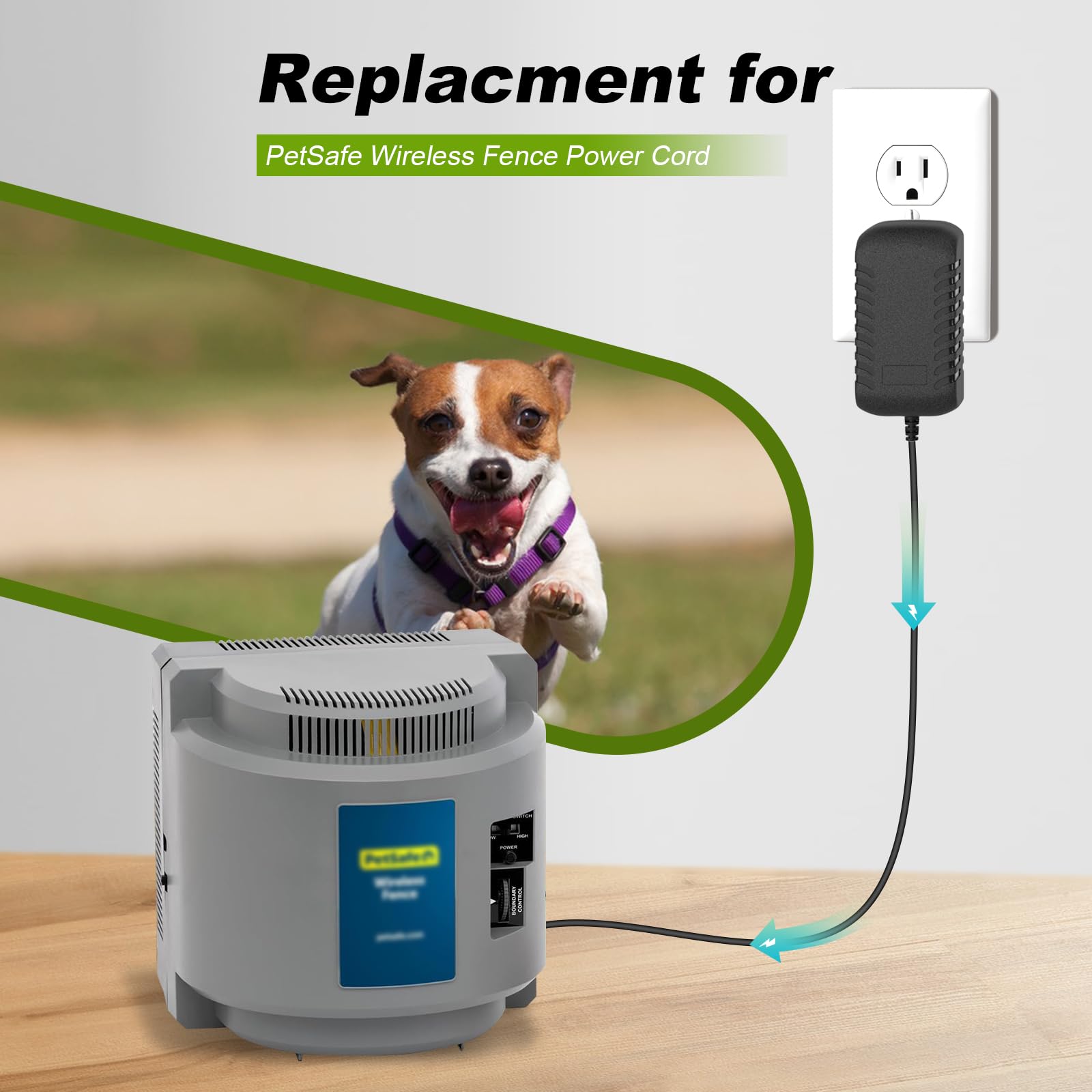 19V Power Supply Adapter For Pet Containment Fence Transmitter Radio Compatible Petsafe If-100 Pif-300 300-034 Rfa-443 If-101 /S