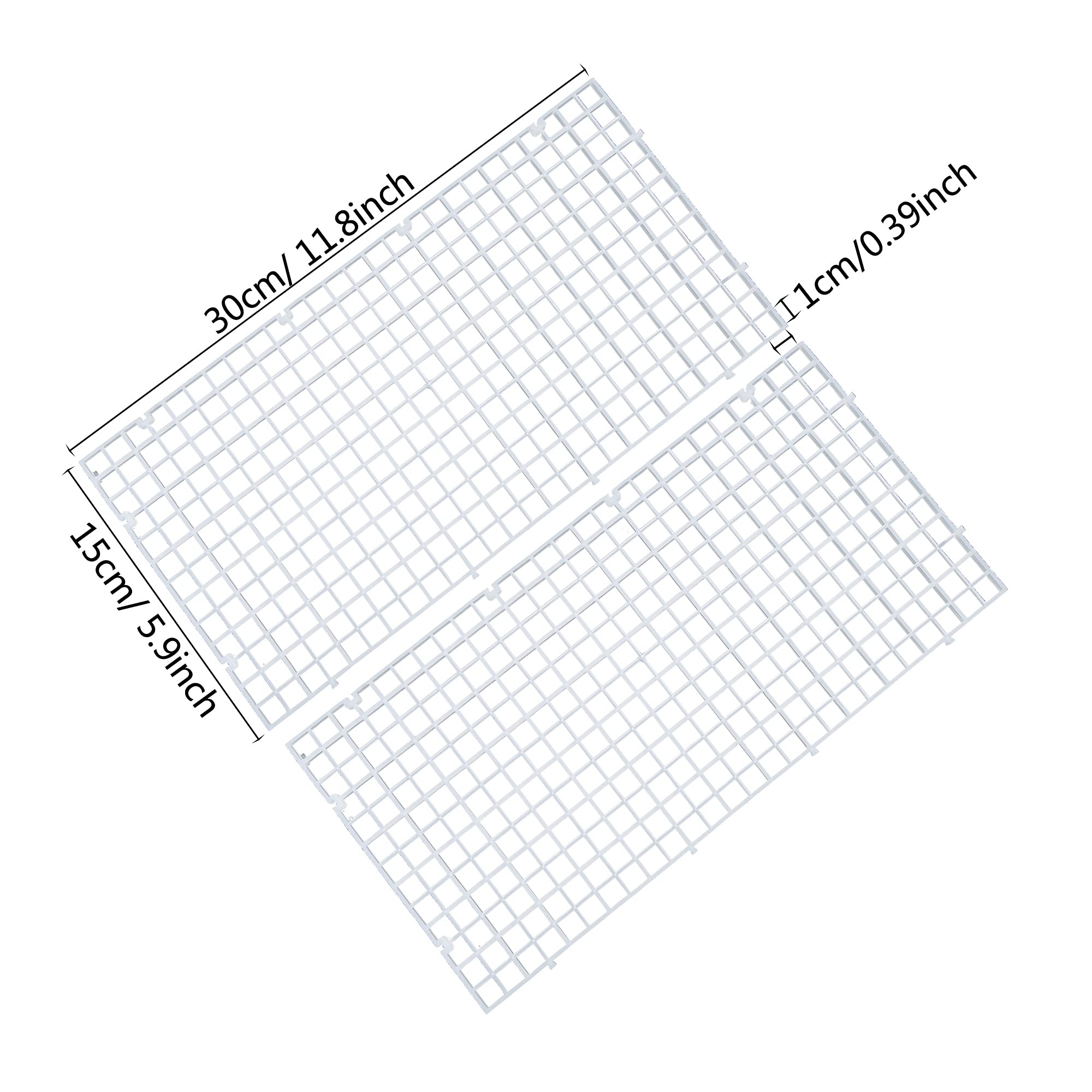 Aquarium Fish Tank Bottom Isolation, Grid Divider Tray Egg 4 Pcs (S 4pcs)