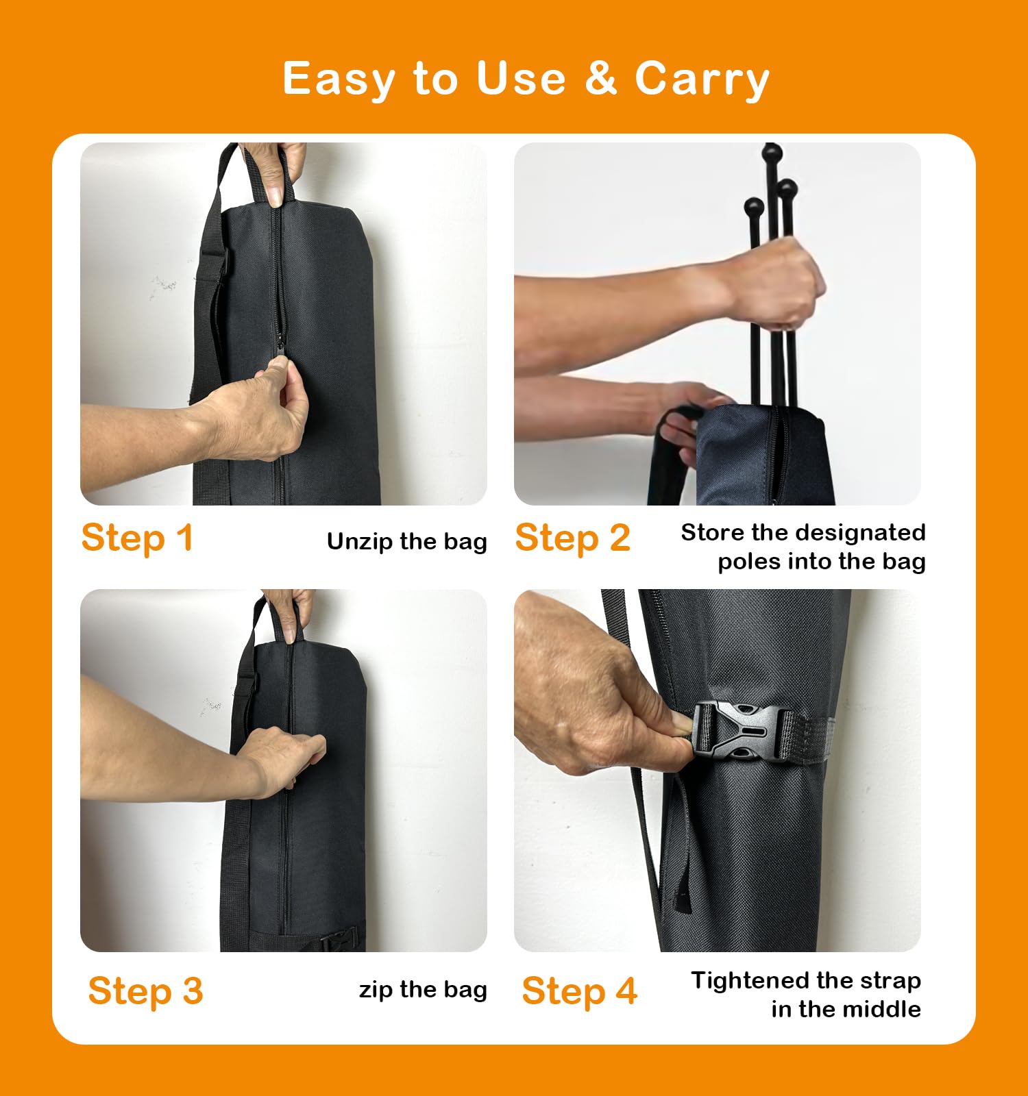 Dog Playpen Stakes Storage Bag, Waterproof Heavy Duty Dog Fence Stake Storage Bag With Carrying Strap Fits All 32 Inch Dog Pen,