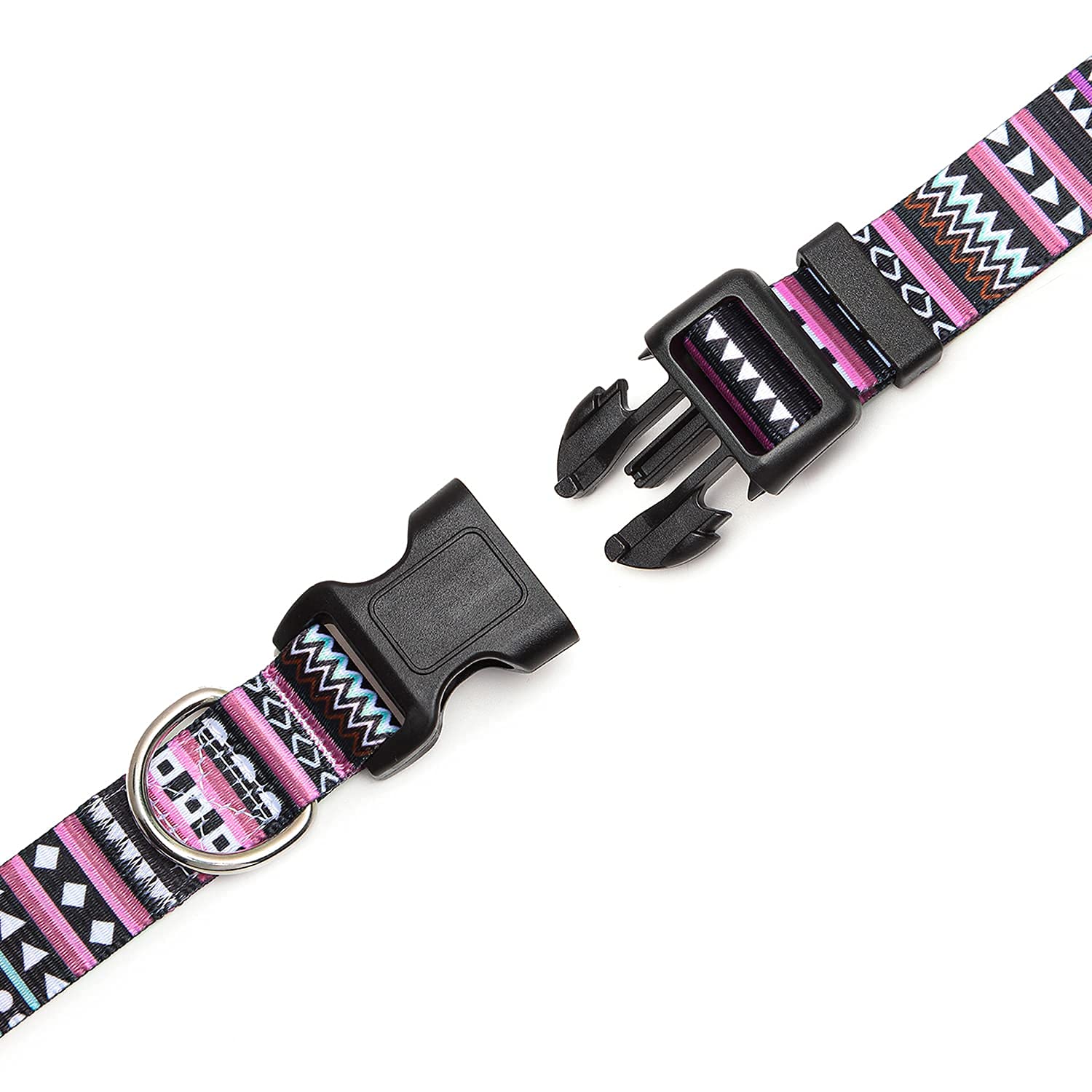Suredoo Adjustable Dog Collar With Patterns, Ultra Comfy Soft Nylon Breathable Pet Collar For Small Medium Large Dogs (S, Bohemi