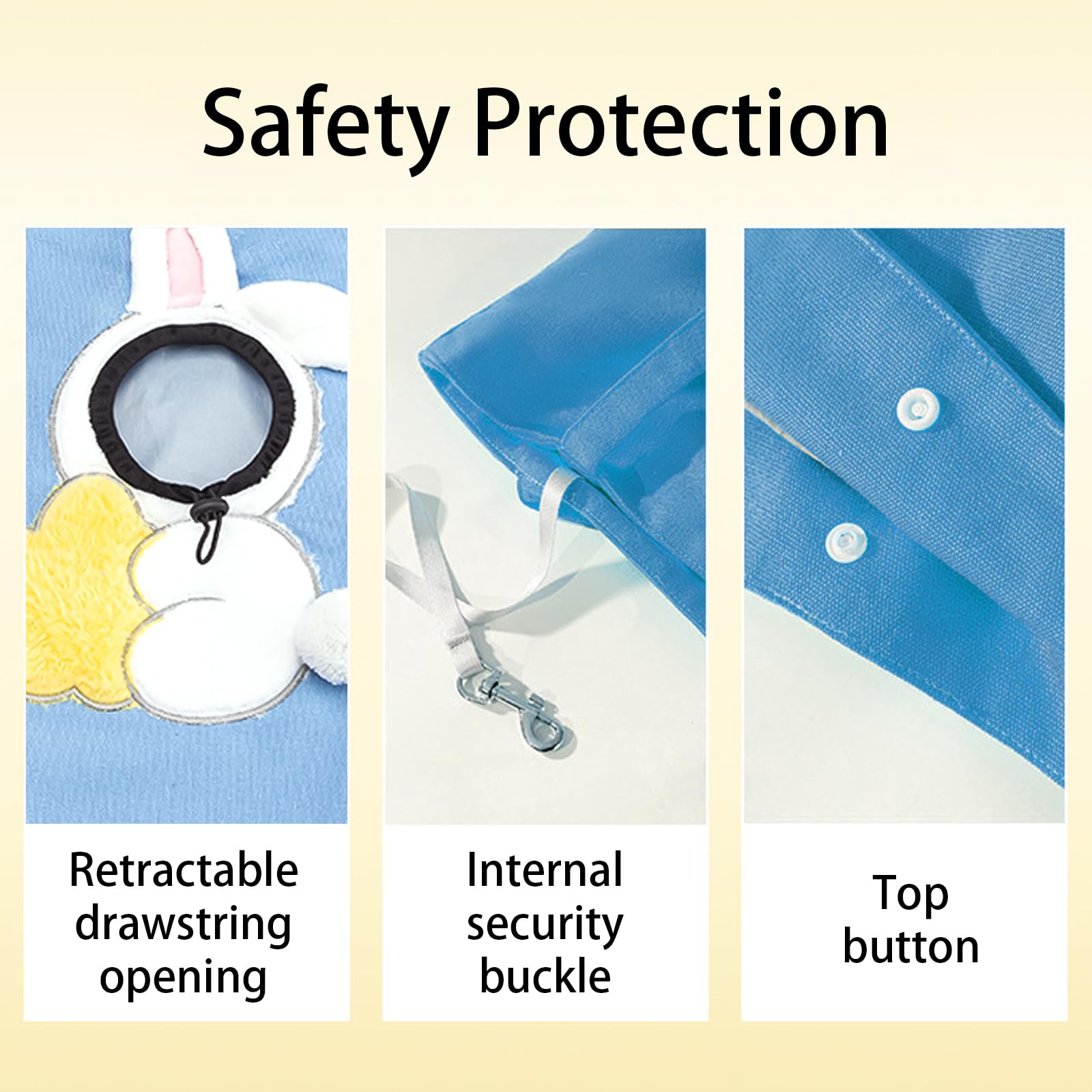 Pet Canvas Shoulder Carrying Bag, Cute Rabbit Shaped Cat Carrier, S Size Portable Kitten & Puppy Tote, Cozy Carriers For Small D