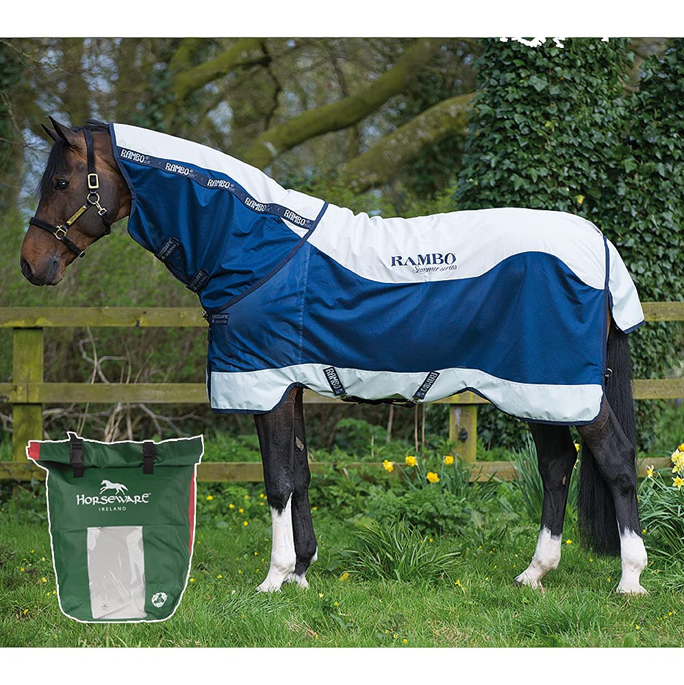 Horseware Ireland Rambo Summer Series Turnout Navy/Grey 78
