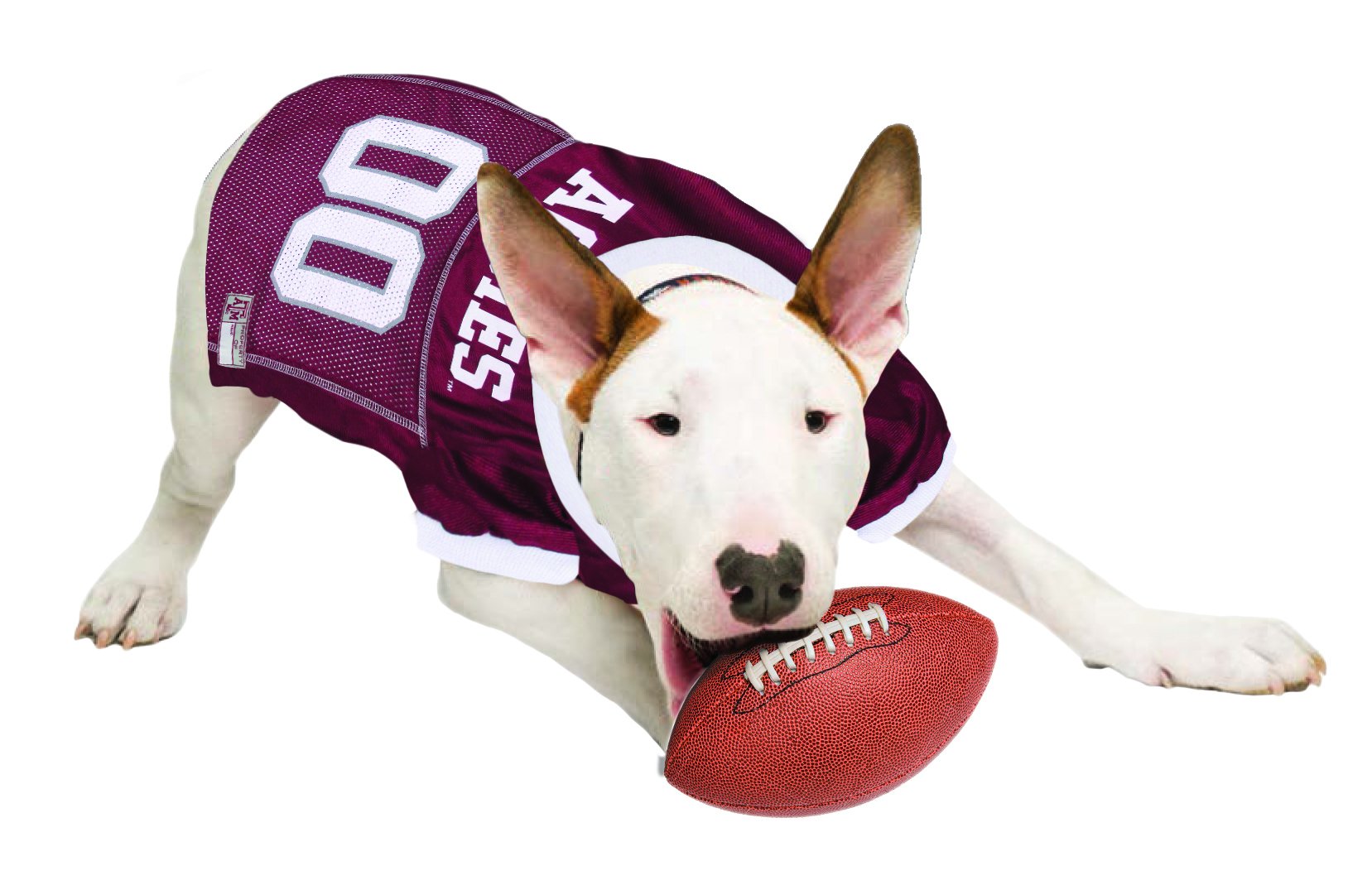 Pets First NCAA College Texas A&M Aggies Mesh Jersey for DOGS & CATS, XX-Large. Licensed Dog Jersey with your Favorite Football/
