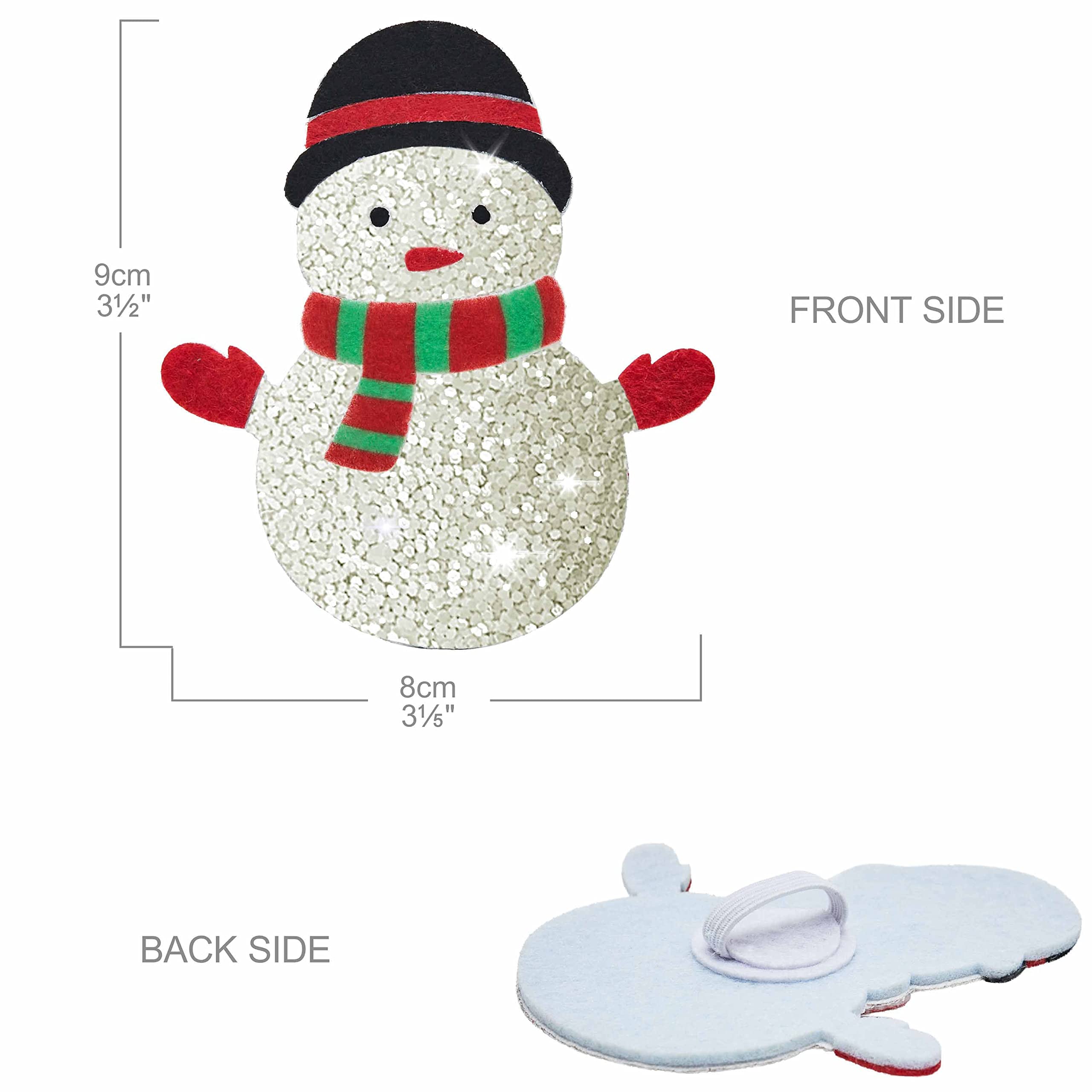 Blueberry Pet Christmas Snowflake Adjustable Dog Collar, Medium, 14.5''-20'', Festive Snowman D  Cor - Dog Collars For Small Dog