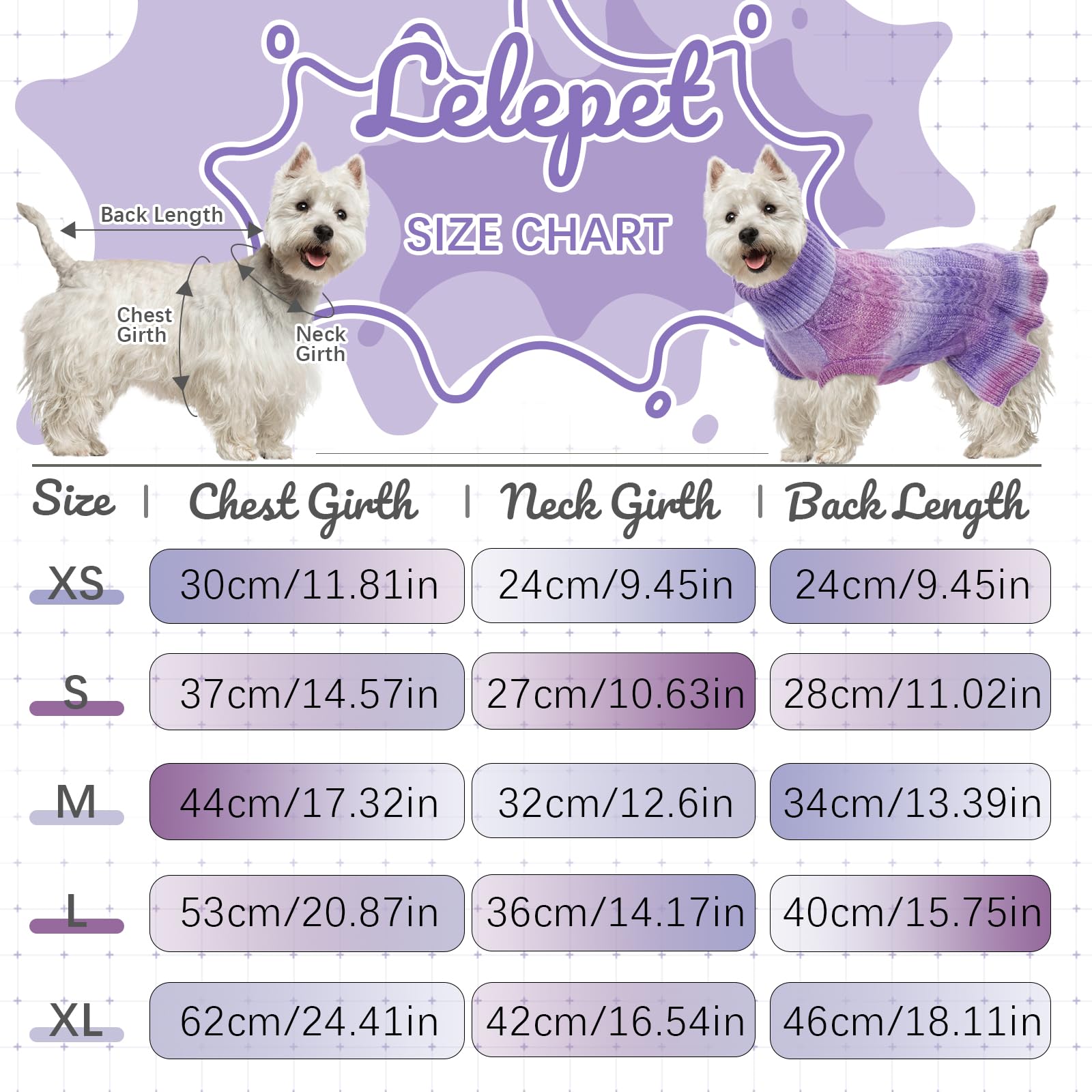 Lelepet Dog Sweater, Dog Sweaters for Large Dogs for Girls Christmas Dog Sweater Dress Pullover Dog Knitwear Cable Knit Warm Dog