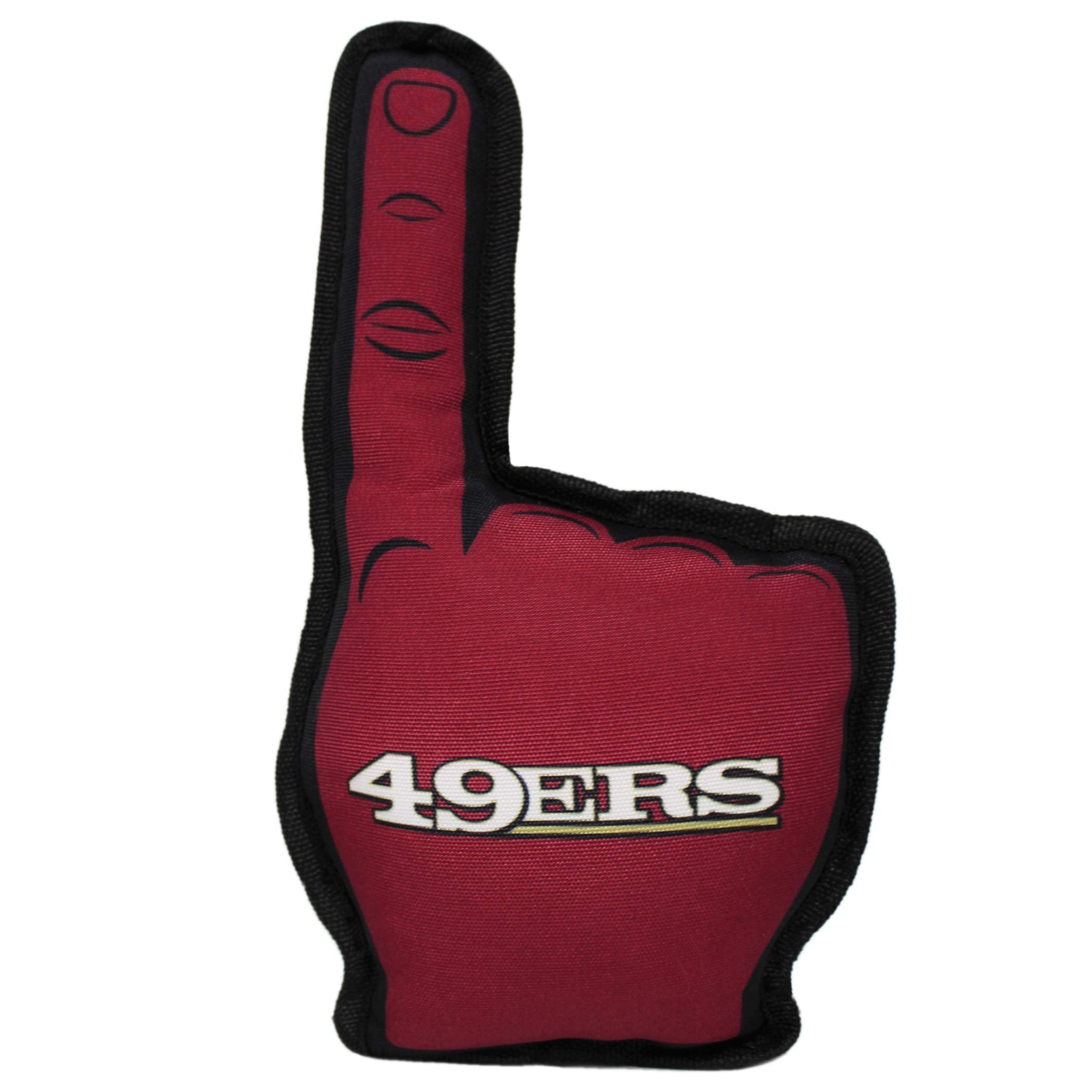 Nfl San Francisco 49Ers #1 Fan Toy For Dogs & Cats. Best Tough Pet Toy With Inner Squeaker