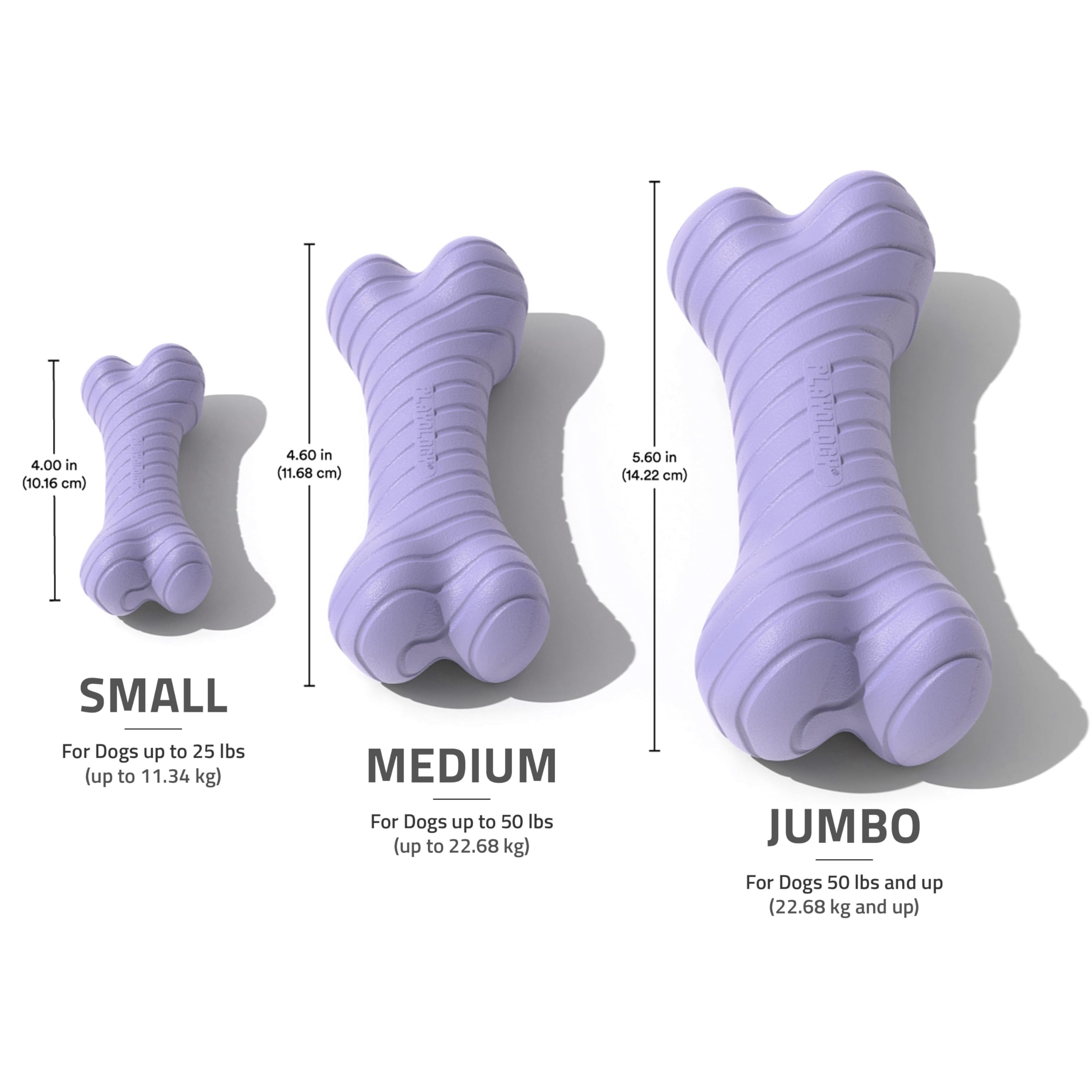 Playology Dog Toys | Dual Layer Bone Durable Chew Toy Bone for Dogs | Medium Lamb Scented Toy - Easy to Clean and Made from Non