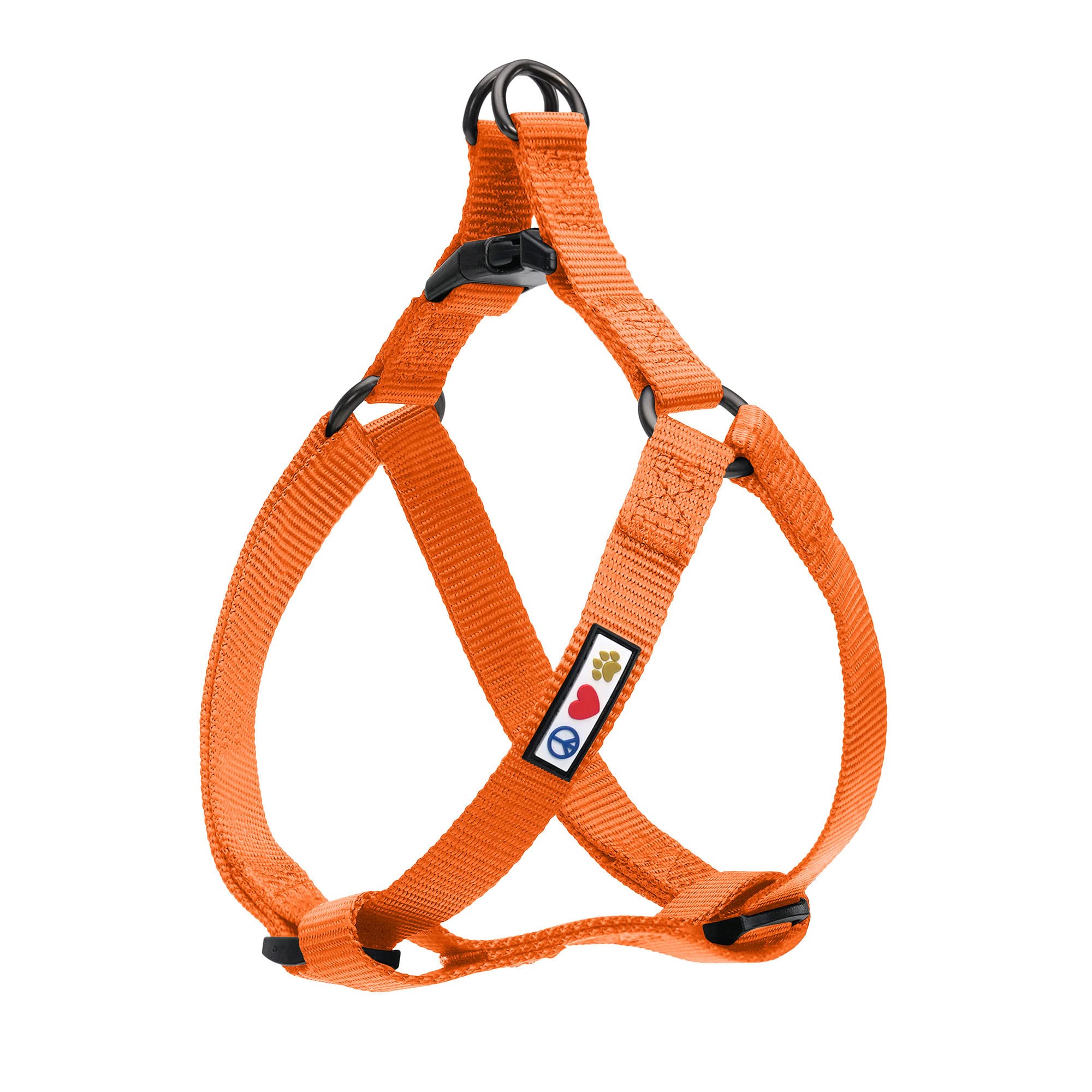 Pawtitas Solid Color Step in Dog Harness or Vest Harness Dog Training Walking of Your Puppy Harness Small Dog Harness Orange Dog