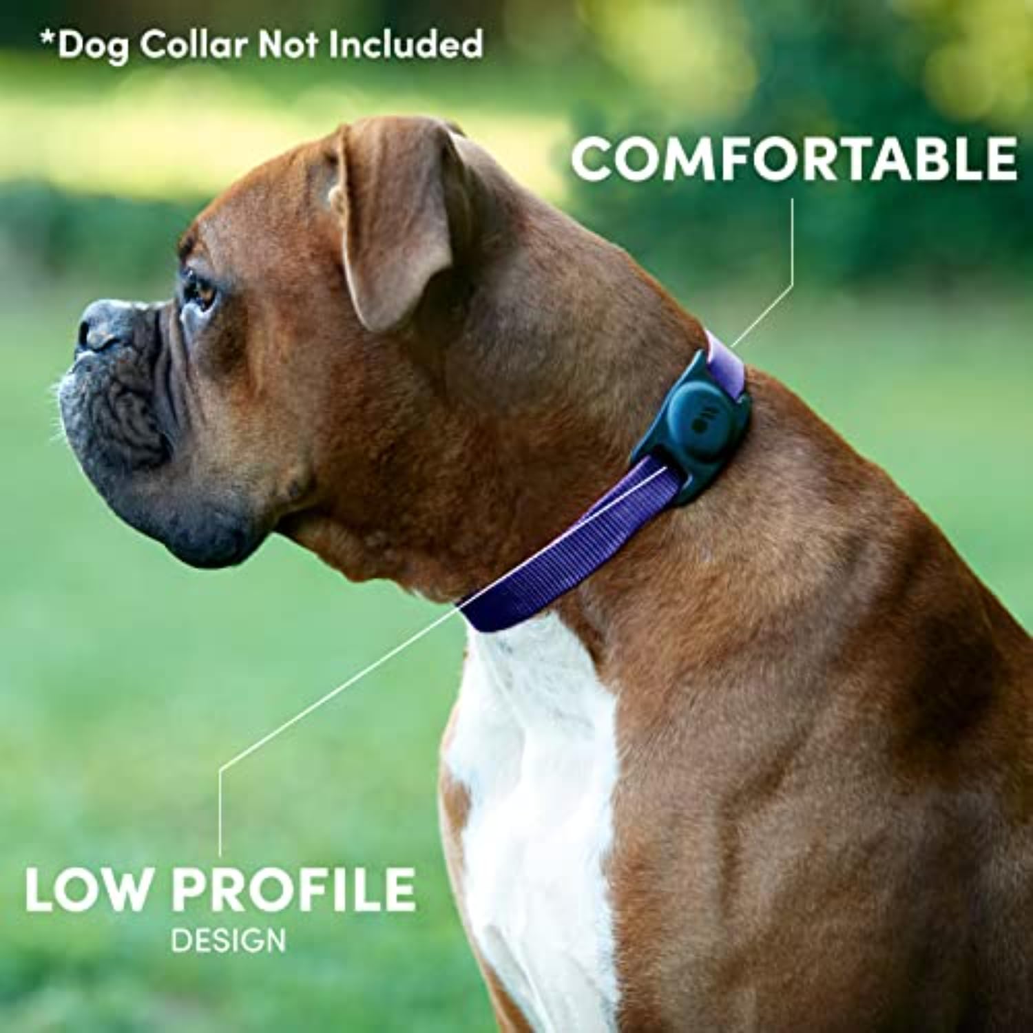 Case-Mate Airtag Dog Collar Holder - Water Resistant Airtag Holder Tag - Lightweight, Protective Airtag Case For Dog Collar - Pet Collar Airtag Loop - Compatible With Cat/Dog Collars - Black