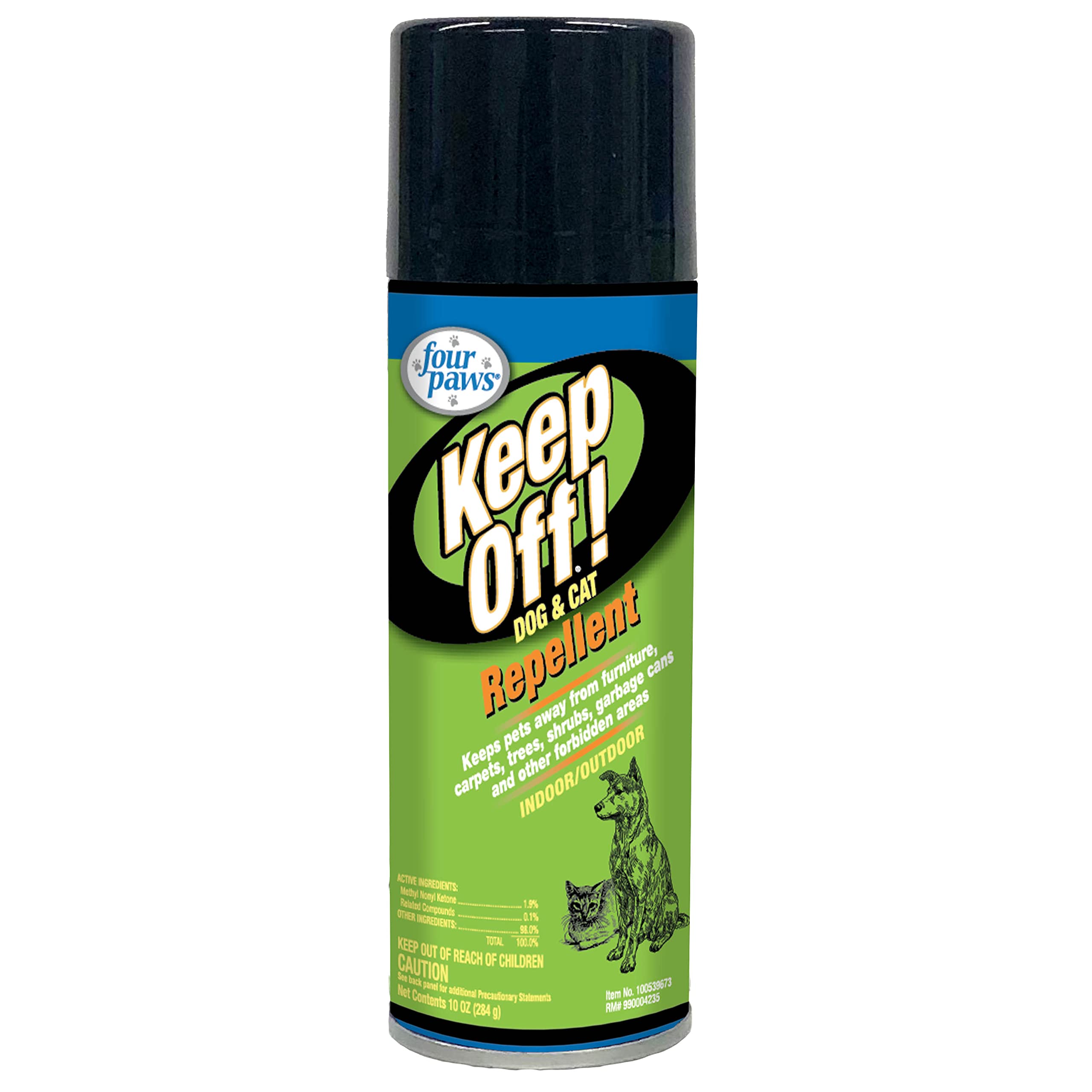 Four Paws Keep Off Pet Repellent Spray for Outdoors & Indoors, Dog & Cat Chew & Scratch Deterrent, 10 oz.