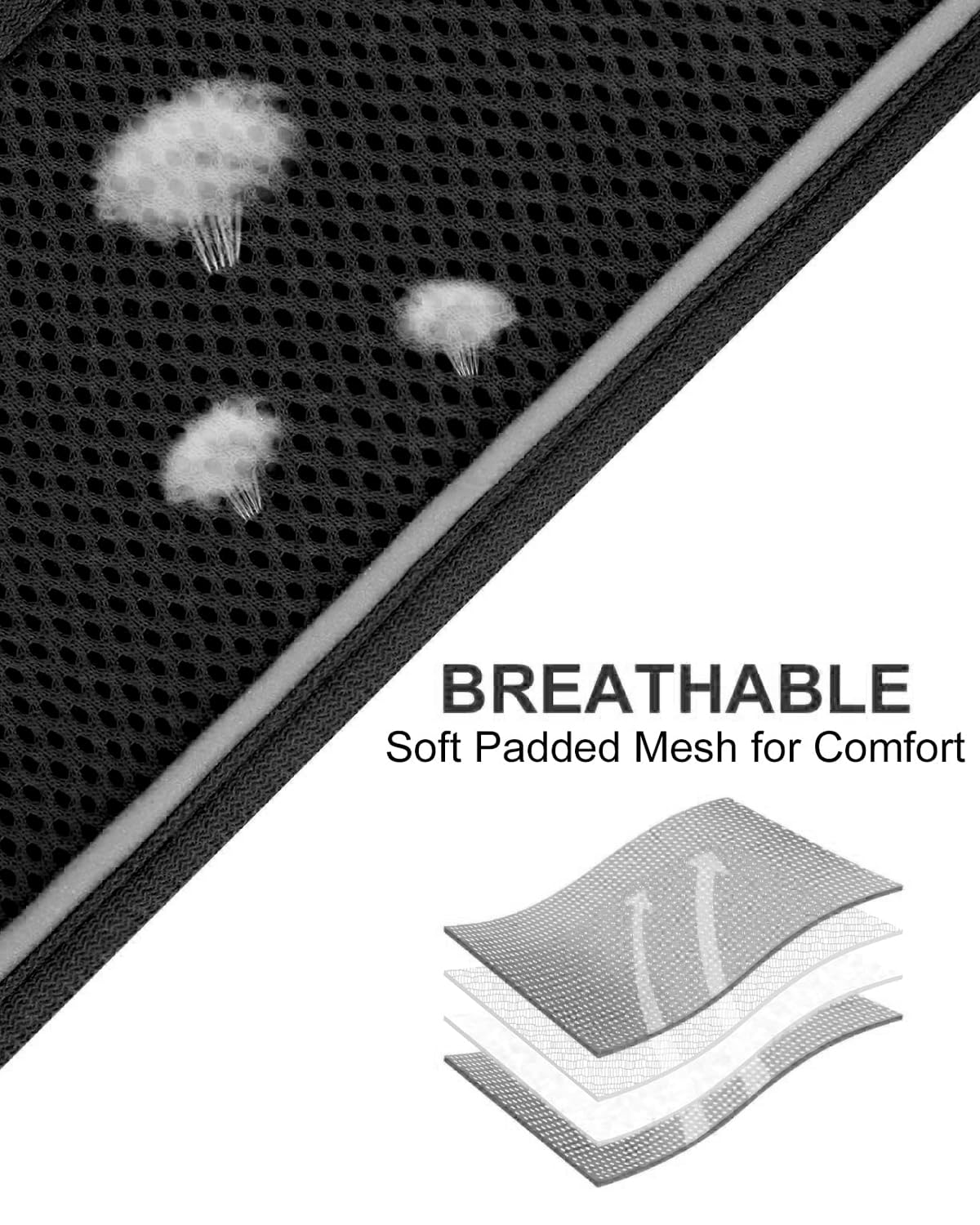 Joytale Small Dog Harness, Breathable Mesh Step-In Vest, Reflective Soft Padded Harnesses For Puppies And Extra Small Dogs, Blac