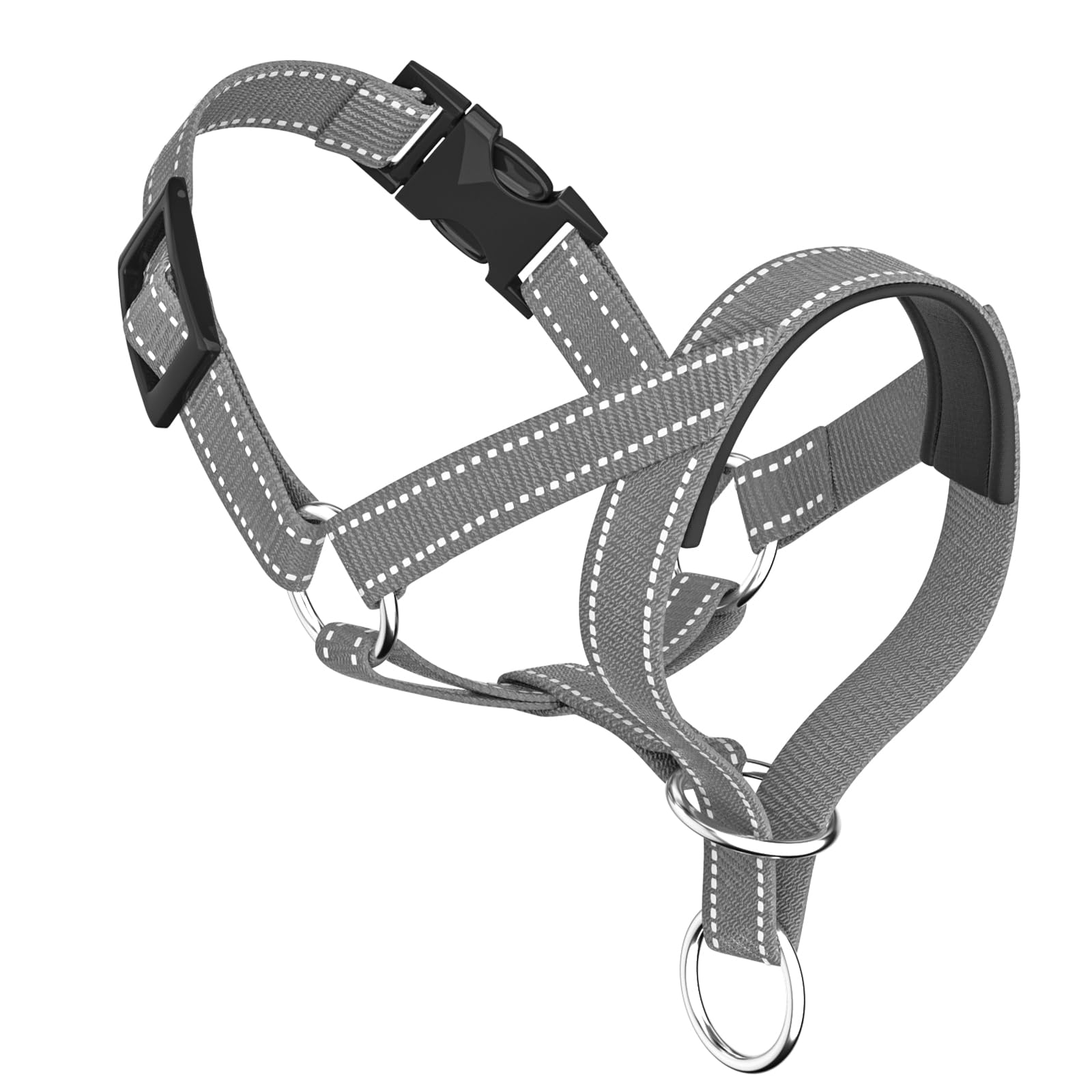 Wintchuk Dog Head Collar, Gentle Harness Walks With Reflective Strap To Stop Pulling For Small Medium And Large Dogs, Adjustable
