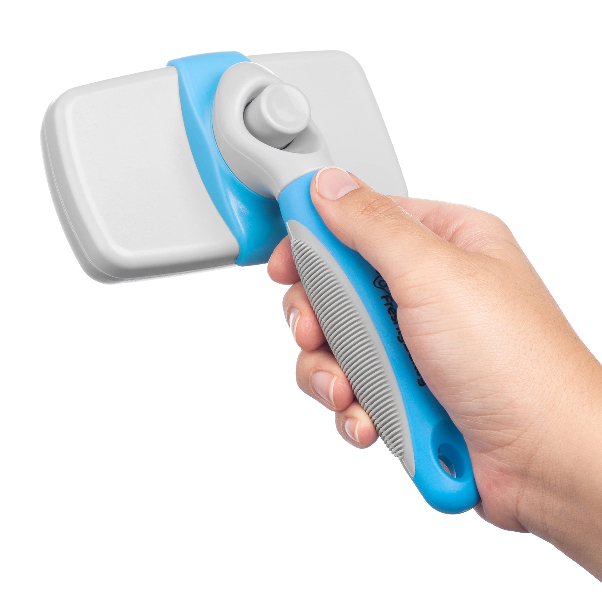 Freshly Bailey Self Cleaning Slicker Brush For Dogs And Cats - Top Slicker Dog And Cat Brush - Effective, Comfortable, And Super