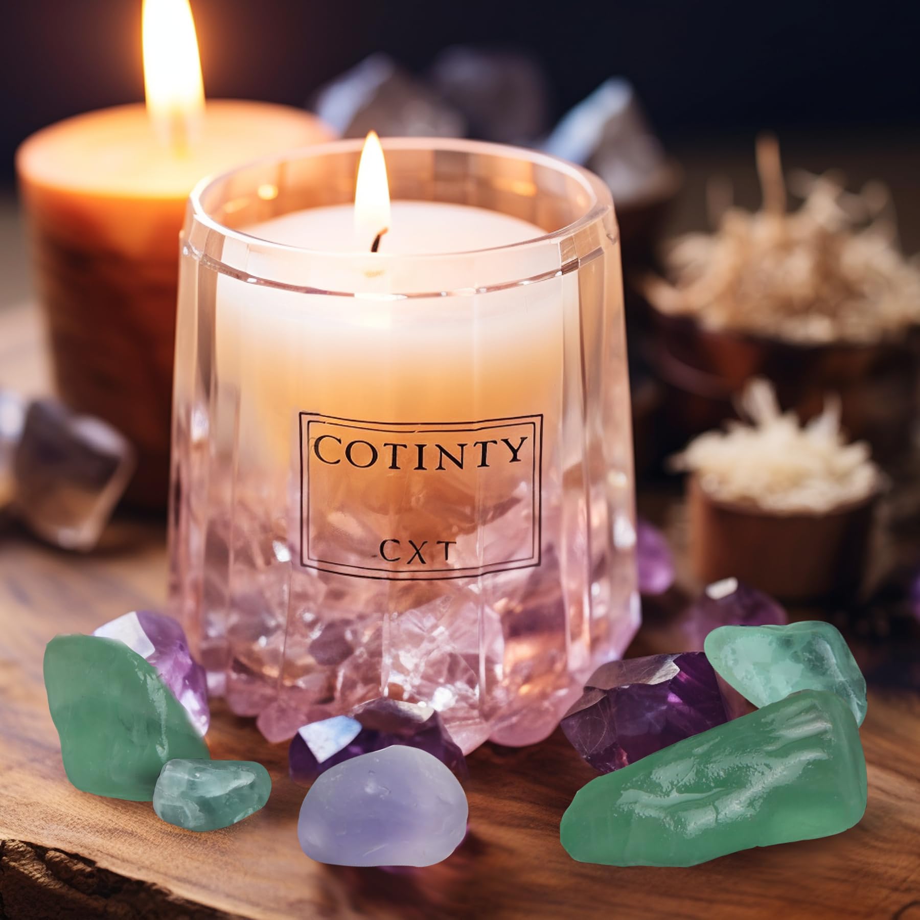 T4U Fluorite Aquarium Gravel Rocks 3 Lbs, Crystals Chip Bulk for Fish Tank, Decorative Pebbles Bulk for Plants, Vase Filler Ston