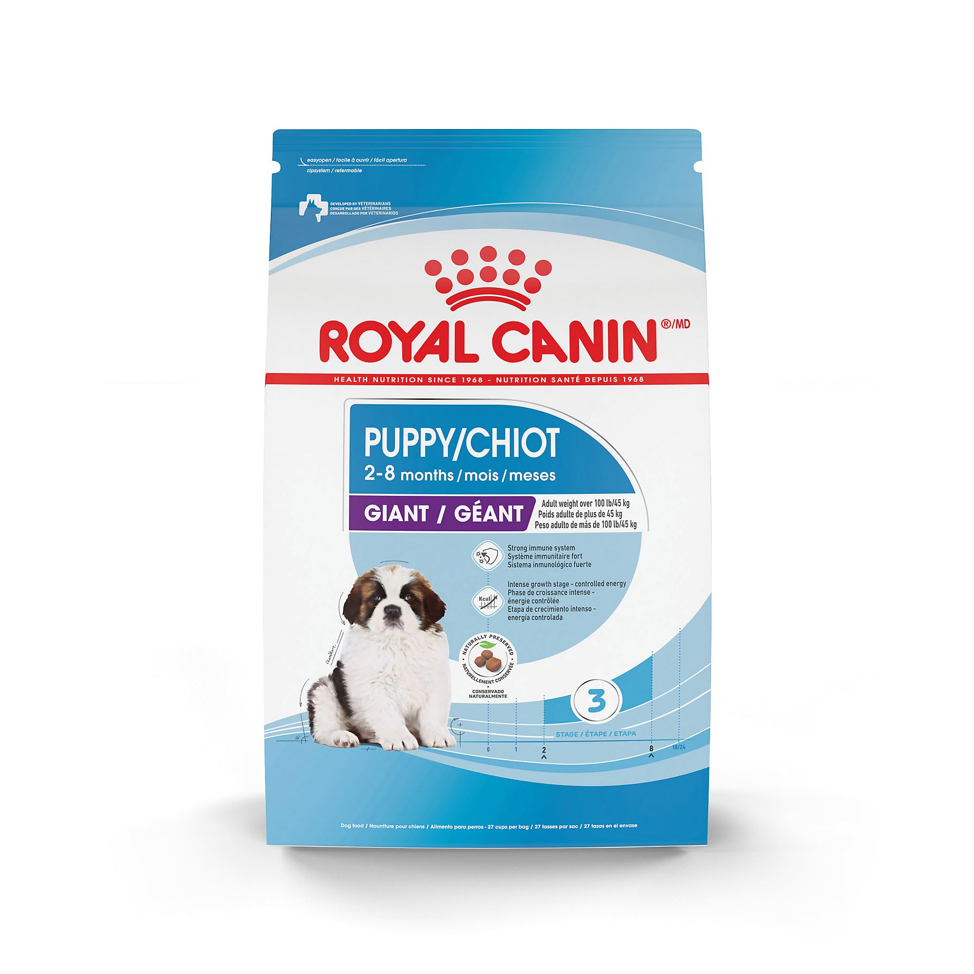 Royal Canin Size Health Nutrition Giant Puppy Dry Dog Food, extra-large Breed Puppy Food Supports Brain Development, Immune Syst