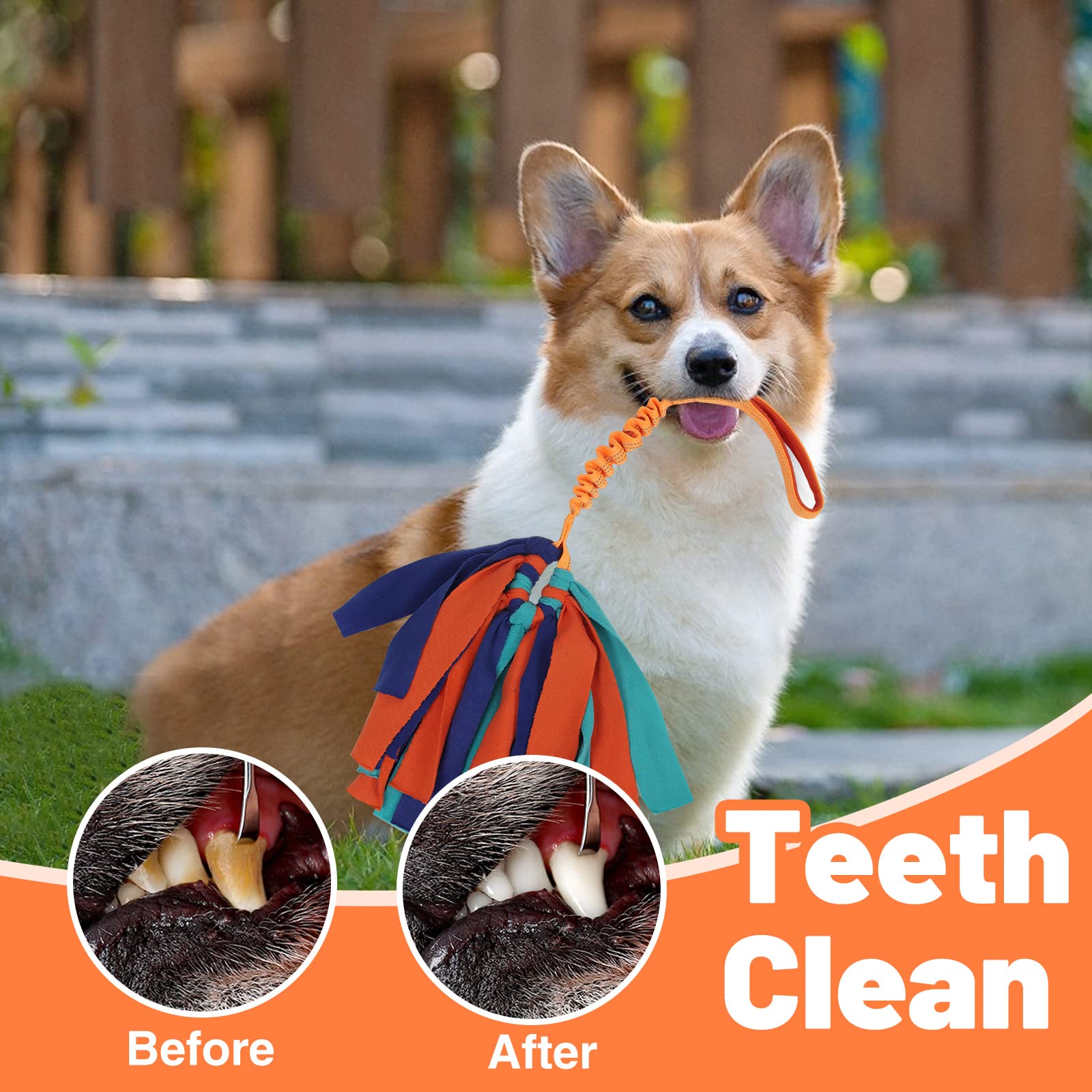 wodoca Interactive Dog Toys, Dog Rope Toys for Aggressive Chewers -Tough Rope Tug of War Dog Toys, Dog Tug Toy for Boredom for S
