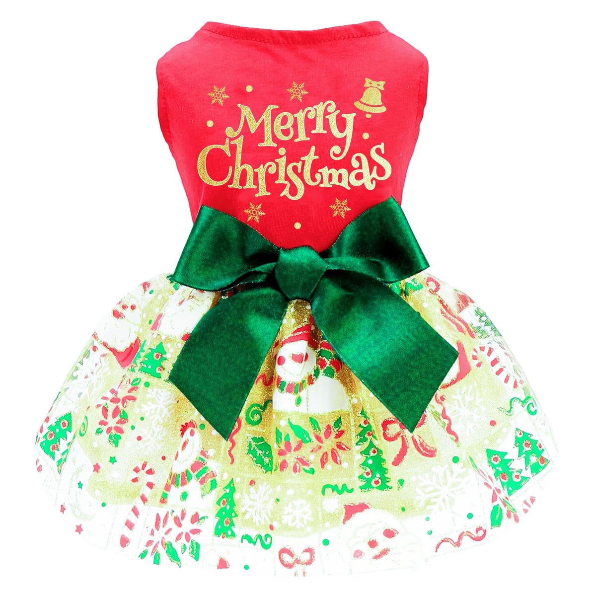 Christmas Dog Dress, Xmas Dog Dress Tulle Puppy Skirt Doggie Christmas – Petocart