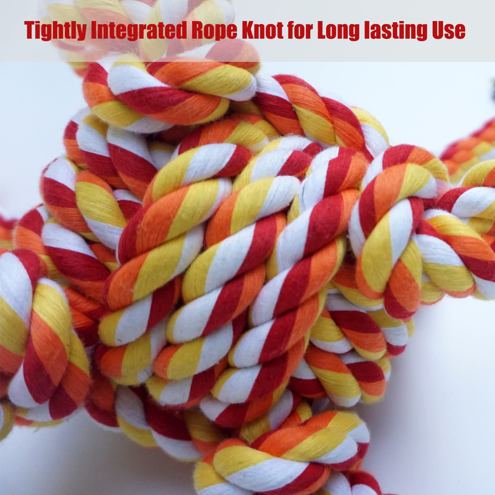 Meow&Woof Interactive Rope Toys Indestructible 1.7Lbs Ropes With 7 Knots For Aggressive Chewers And Large Dogs, Ideal For Multi-
