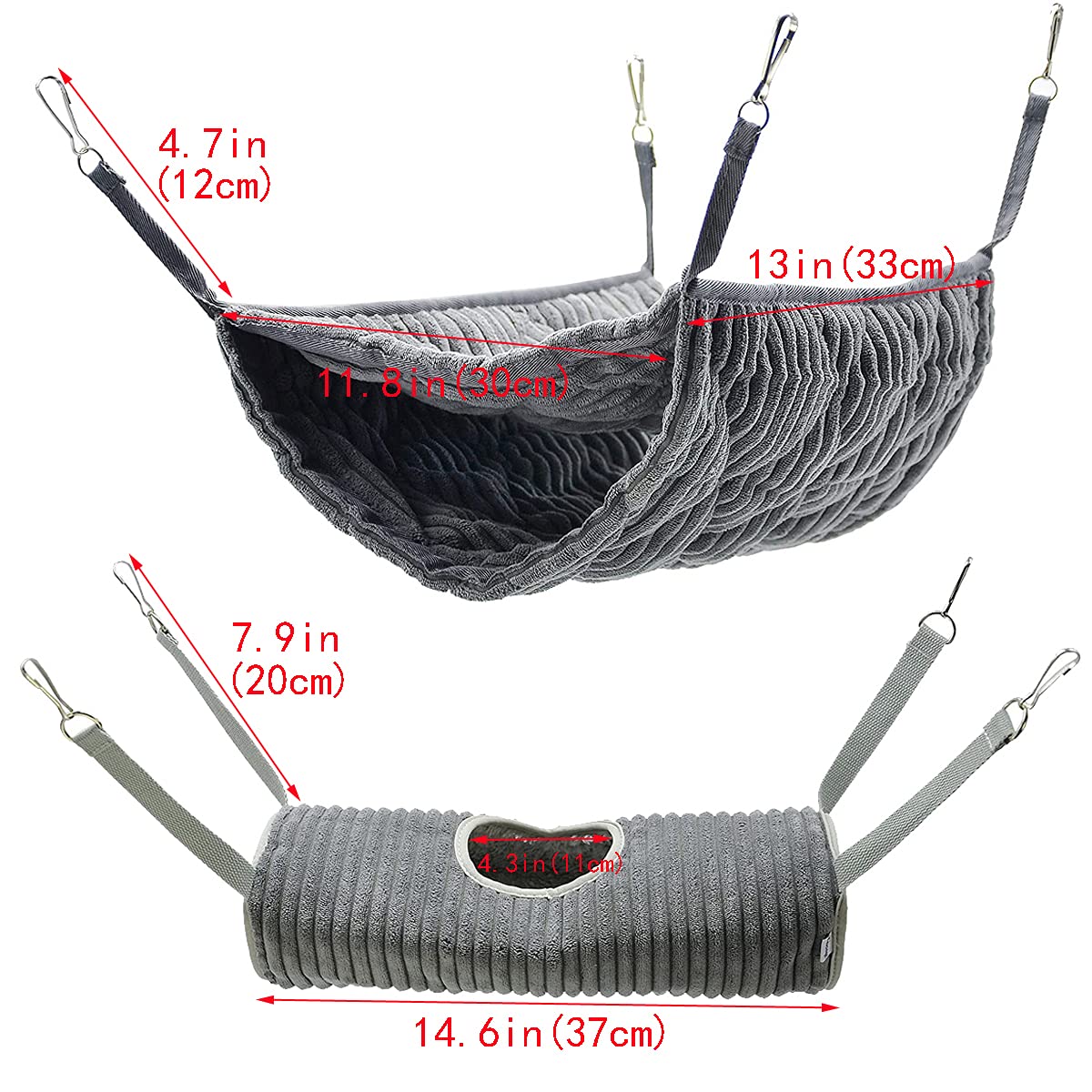 Small Animal Bunk Bed Ferret Hammock Pet Rat Cage Hammock Sleep Bed Play Platform Tunnel Hamster Cage Accessories Hanging Hideou