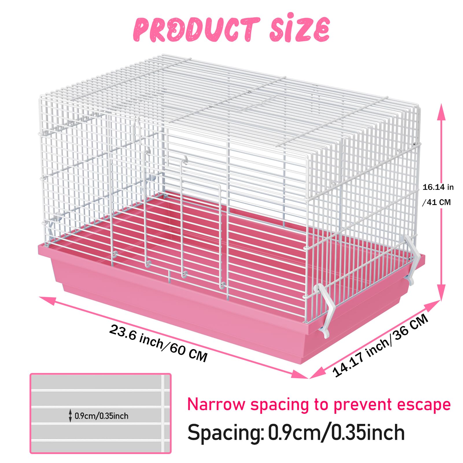 Pronetcus Hamster Cage For Hamsters, Gerbils, Mice, Rats, Small Guinea Pigs And Other Small Animals.