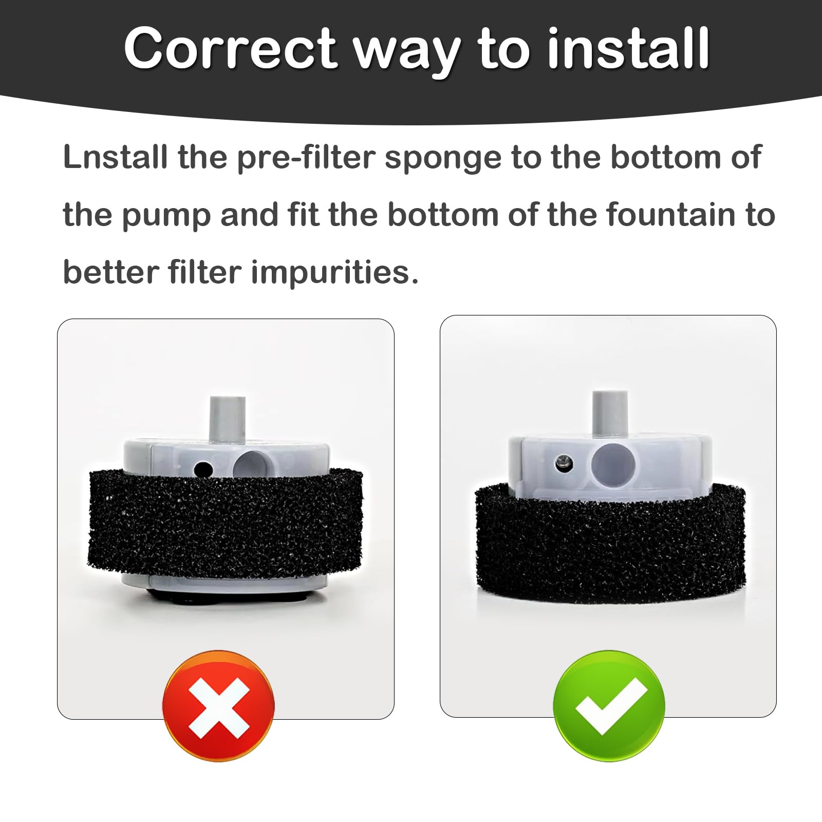 Cat Water Fountain Pump, Pet Water Fountain Replacement Pump Sma-800 Submersible Motor For Stainless Steel Indoor Cat Fountain P