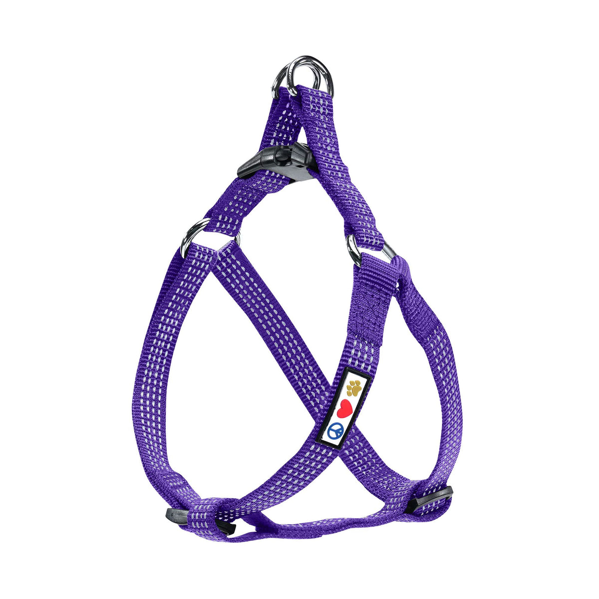 Pawtitas Reflective Step In Dog Harness Or Reflective Vest Harness, Comfort Control, Training Walking Of Your Puppy/Dog Small Dog Harness S Purple Dog Harness