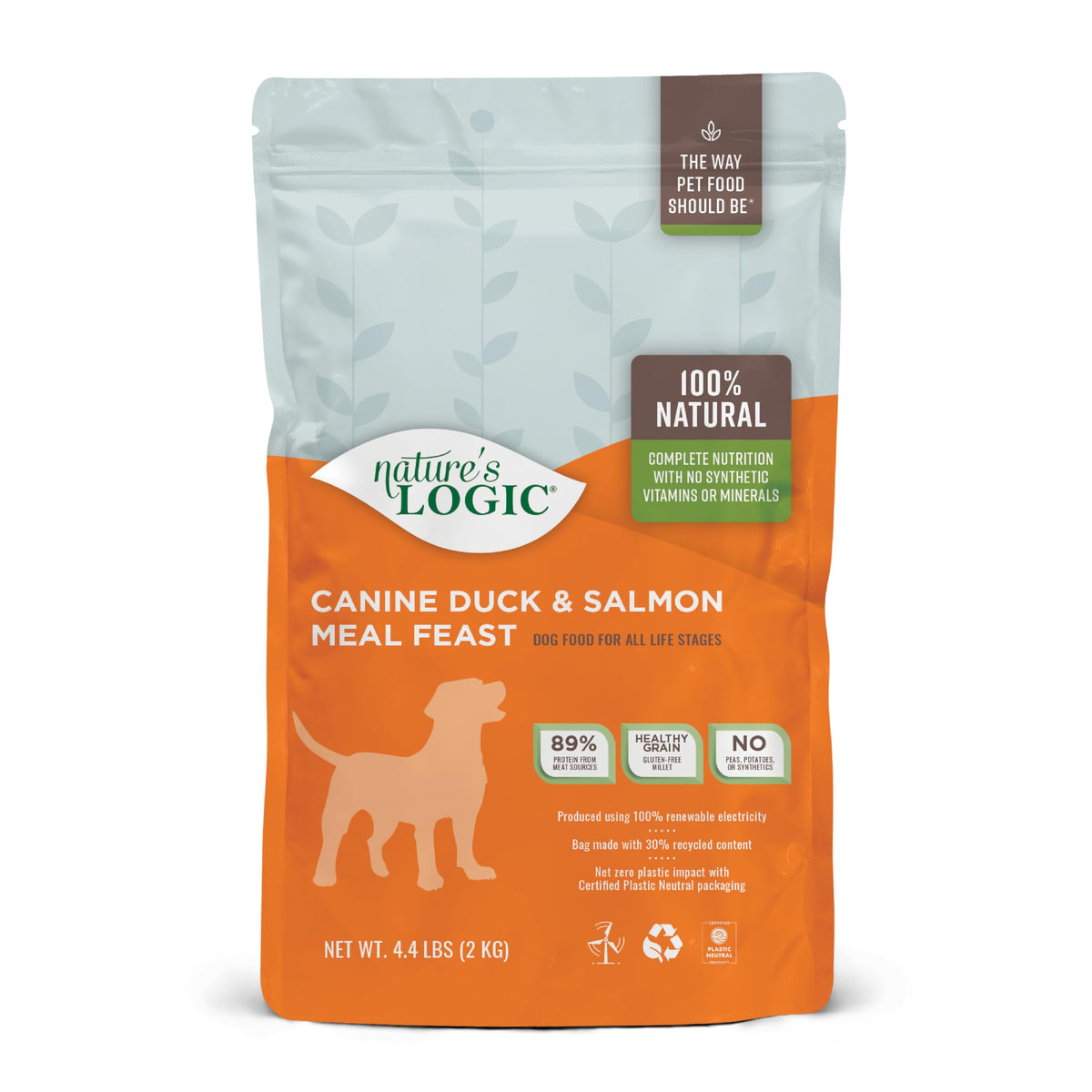 Nature'S Logic Canine Duck & Salmon Meal Feast, 4.4Lb