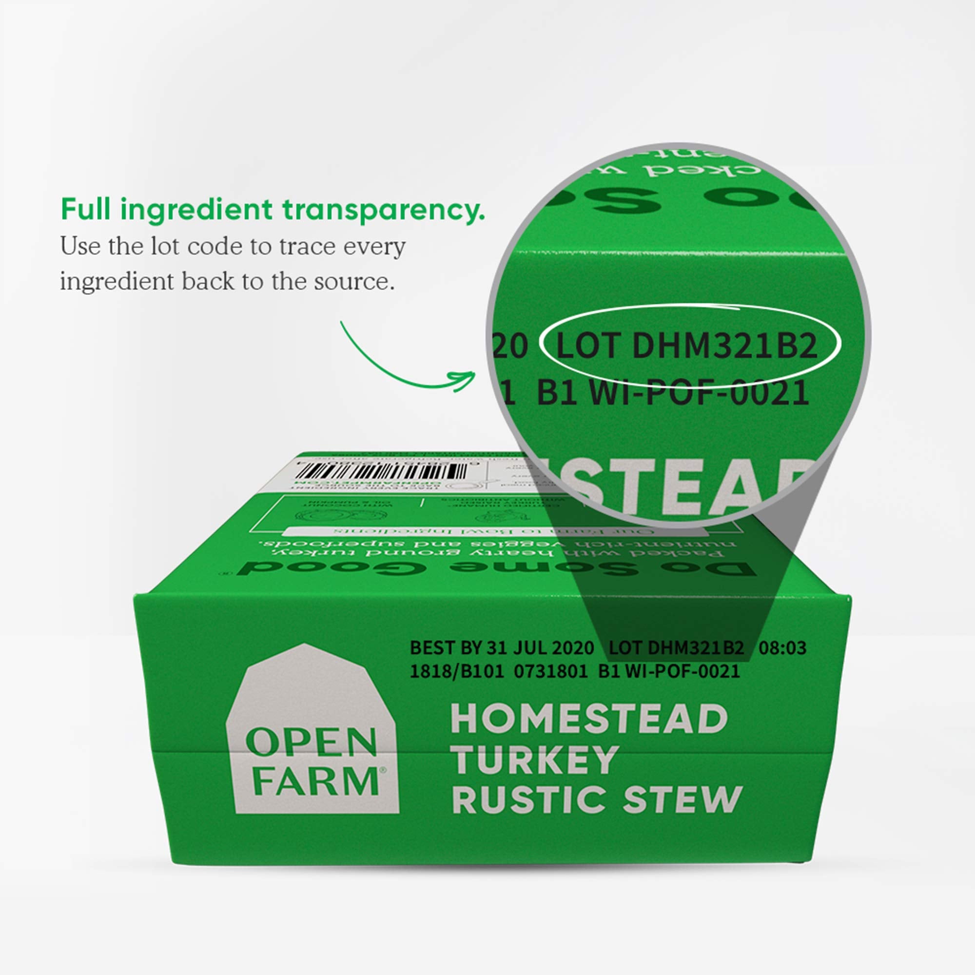 Open Farm Homestead Turkey Rustic Stew 12.5 Ounce Terapacks, Case 12