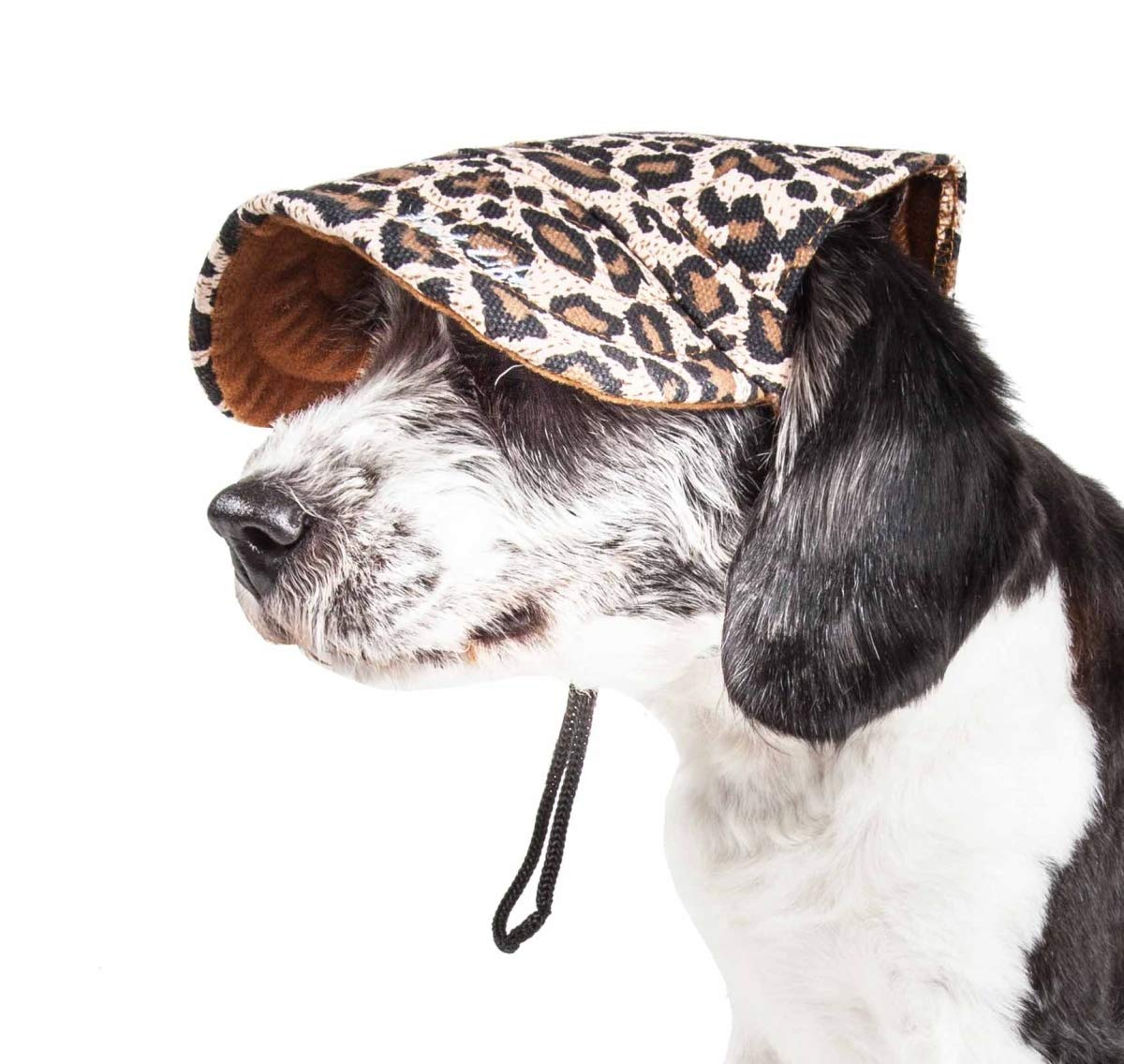 Cheetah Bonita Cheetah Patterned Uv Protectant Adjustable Fashion Dog Hat - Cheetah Pattern, Large