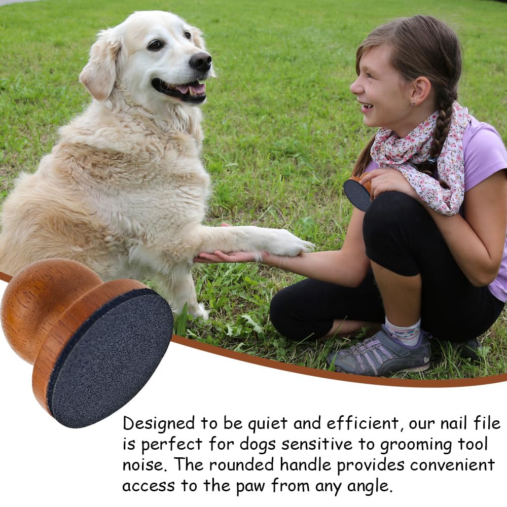 Arvintas Dog Nail File With 4Pcs Replaceable Sandpaper, Dog Scratch Pad For Nails Stress-Free Nail Filing For Dogs Mini Nail Scr