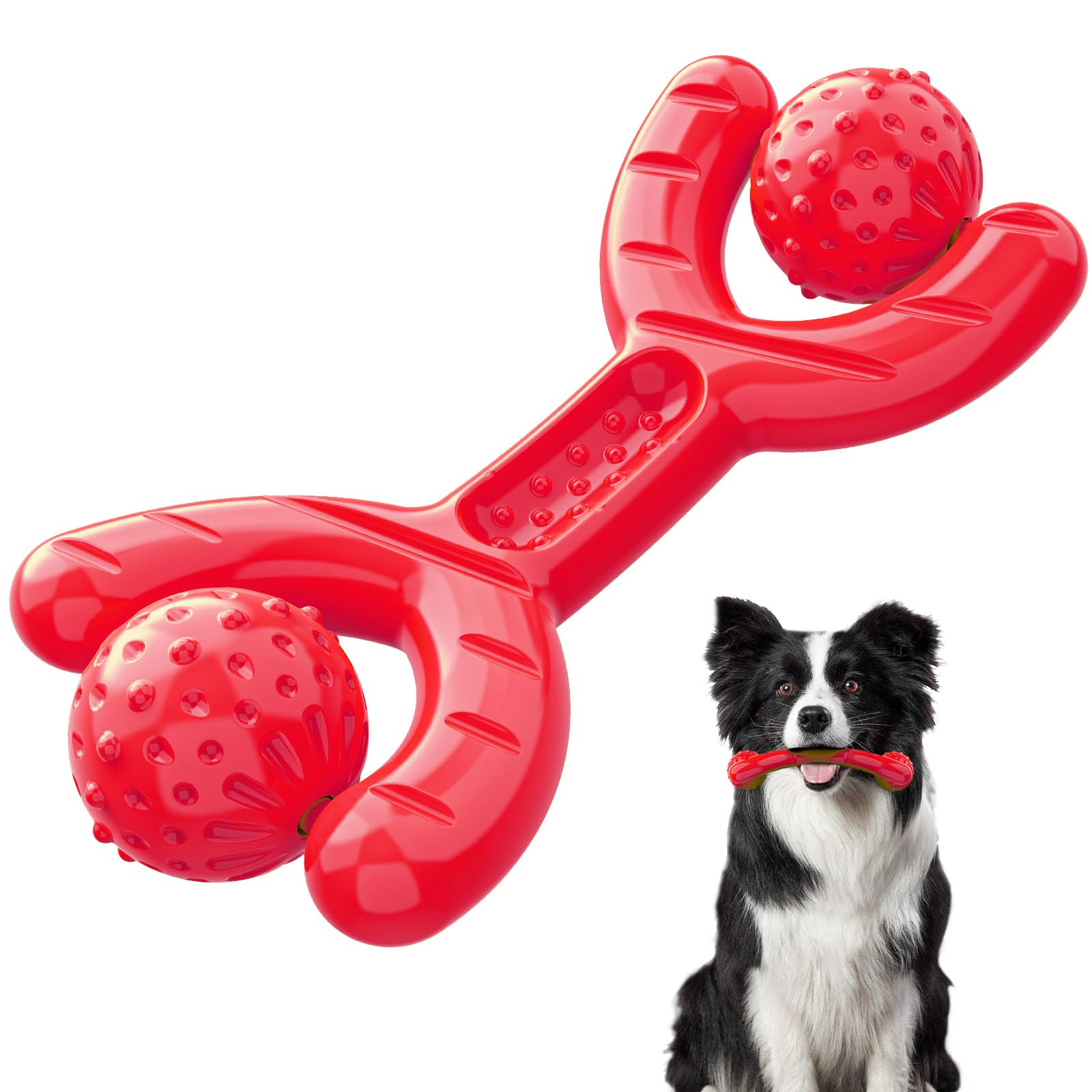 Indestructible Dog Toys for Aggressive Chewers, Heavy Duty Chew Proof Toys for Large Dogs, Durable Interactive Chew Toys for Adu