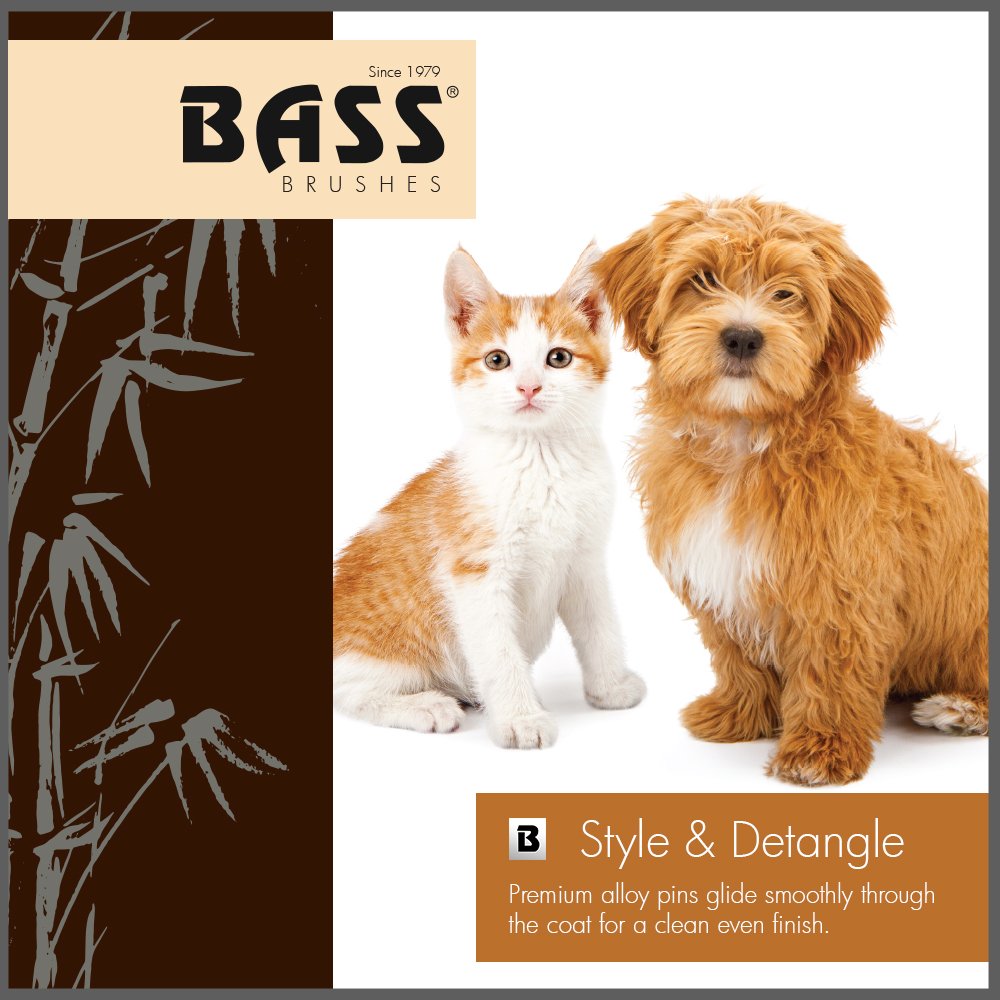 Bass Pet Groomer Large Pin Brush-9''-A10