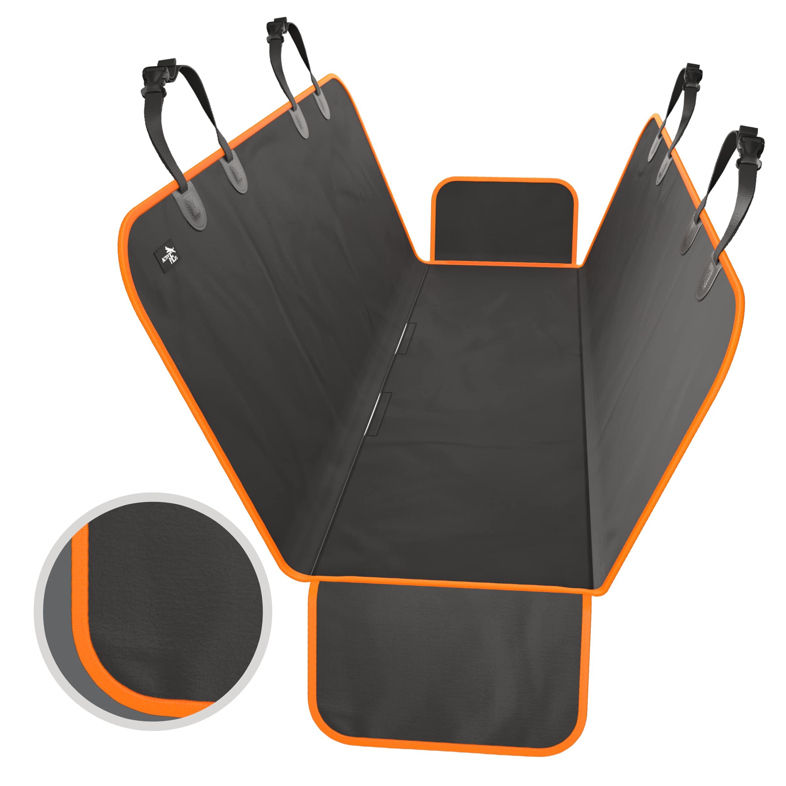 Active Pets car Seat cover for Dogs - XL Waterproof Dog Seat cover for Back Seat in SUV or Truck - convertible Pet Hammock  Trun