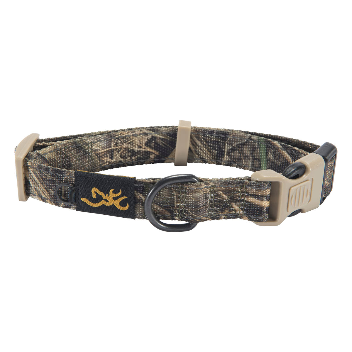 Browning Classic Preformance Webbing Pet Collar, Fully Adjustable, Available In Solid Colors And Camo Patterns, Realtree Max-7, 