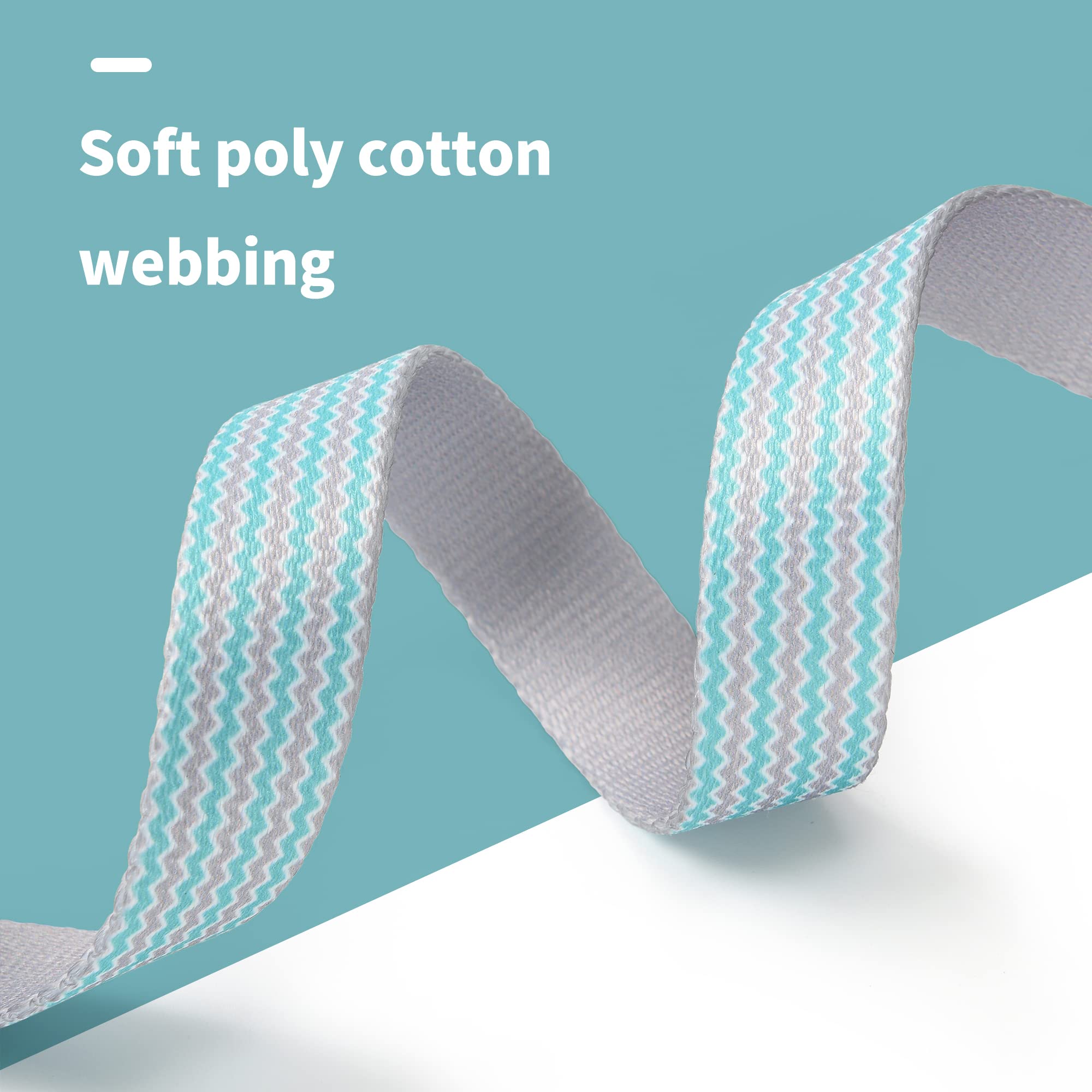 Mile High Life Dog Collar | Cute Puppy Collars | Lightweight Girl Dog Collar | Soft Boy Dog Collars | W Geometric Plaid Wave Line Pattern (Green Wave, Small)