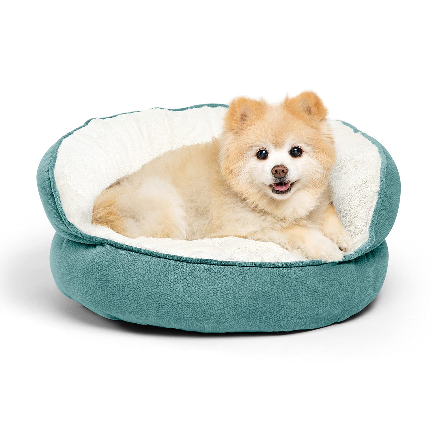 Best Friends By Sheri Throne High Bolster Orthopedic Relief Cat And Dog Bed In Mini Tide Pool