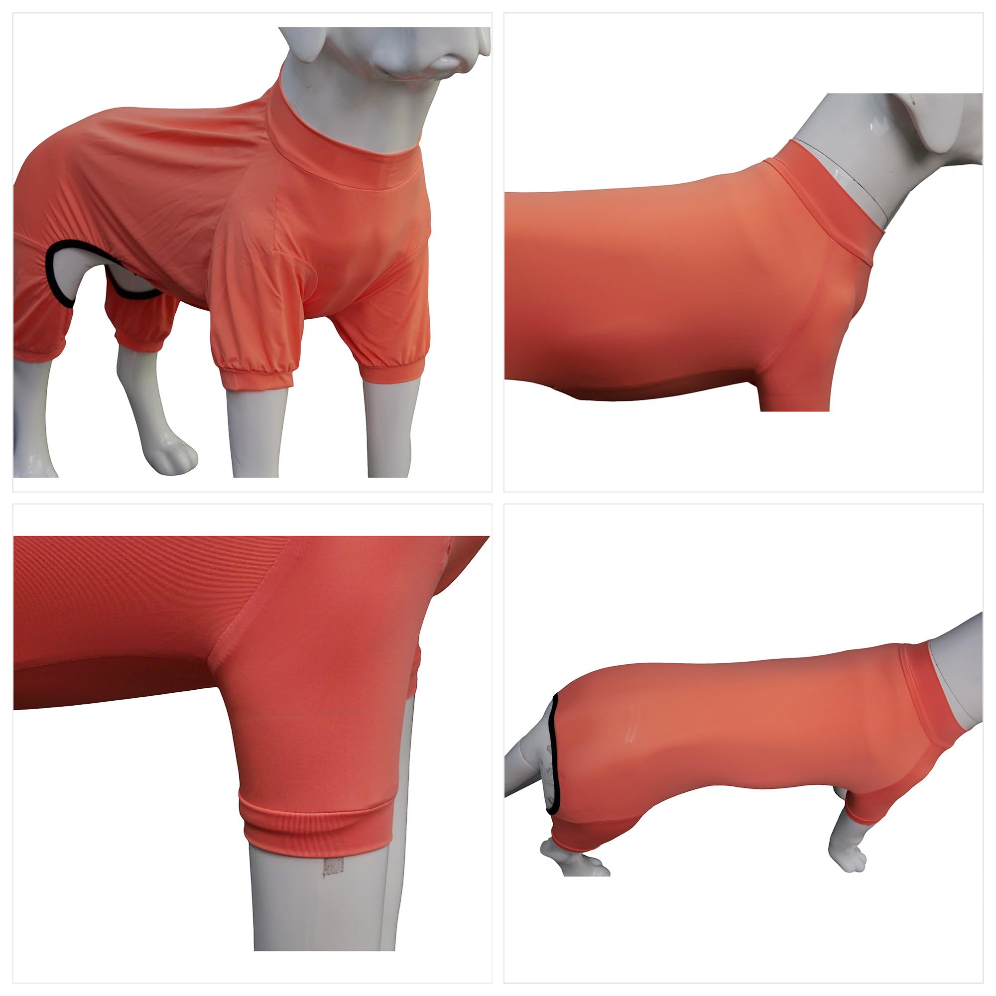 Lovelonglong Dog Jumpsuit With Uv Protection And Quick-Dry Fabric For Spring Summer Pet Pajamas Lobster Pink Xl