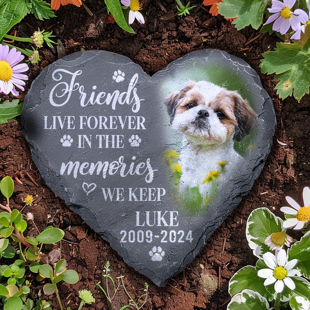 Famitrendz Personalized Pet Memorial Gift - Custom Photo Stone For Dog Or Cat Loss - Memorial Gifts For Pet Lovers Quote 7