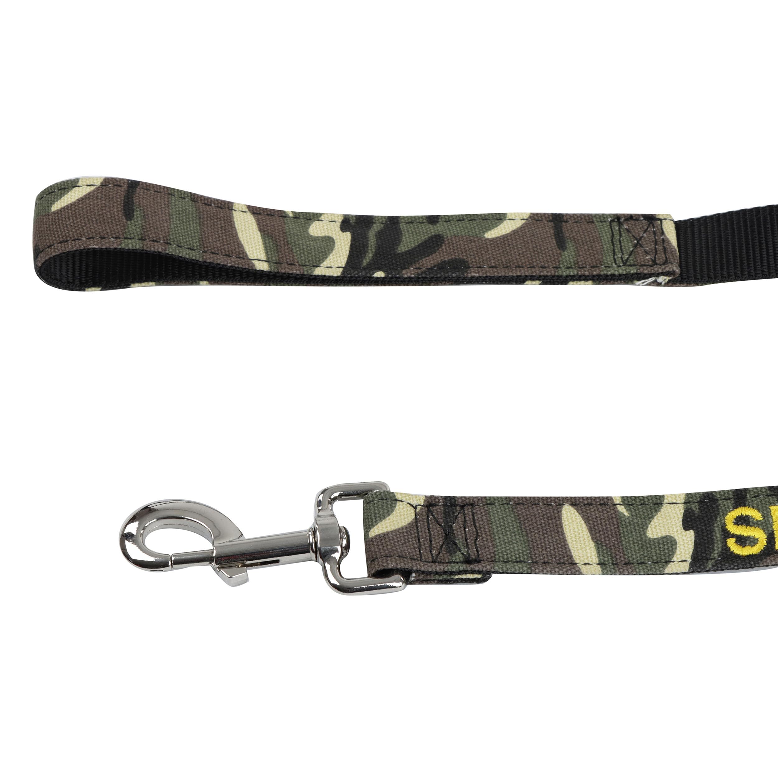 Mondo Medical Service Dog Leash - 5Ft Camo Canvas Service Dog Lead For Emotional Support Animals