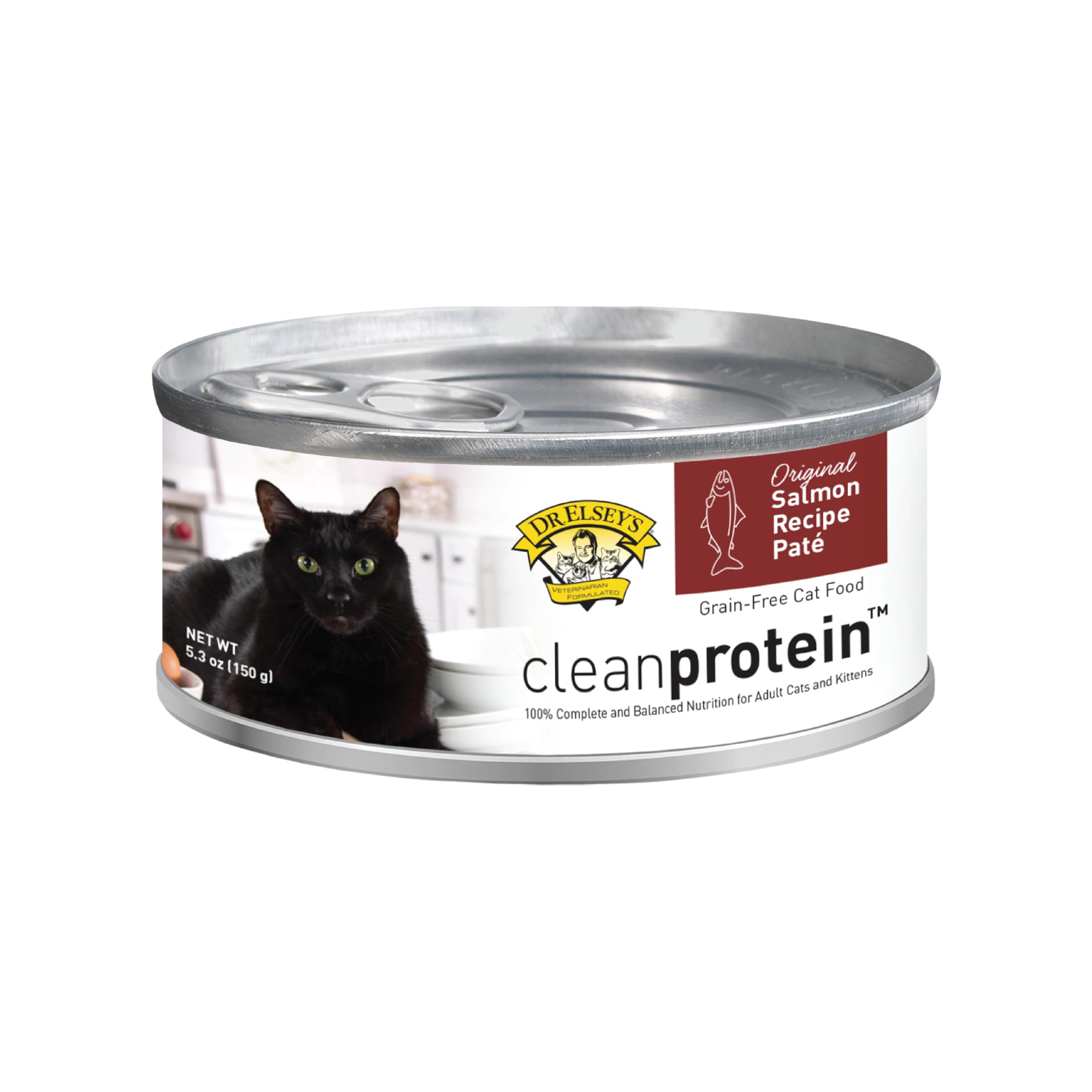Dr. Elseys cleanprotein Original Salmon Recipe Wet Cat Food 5.3 oz (Pack of 24)