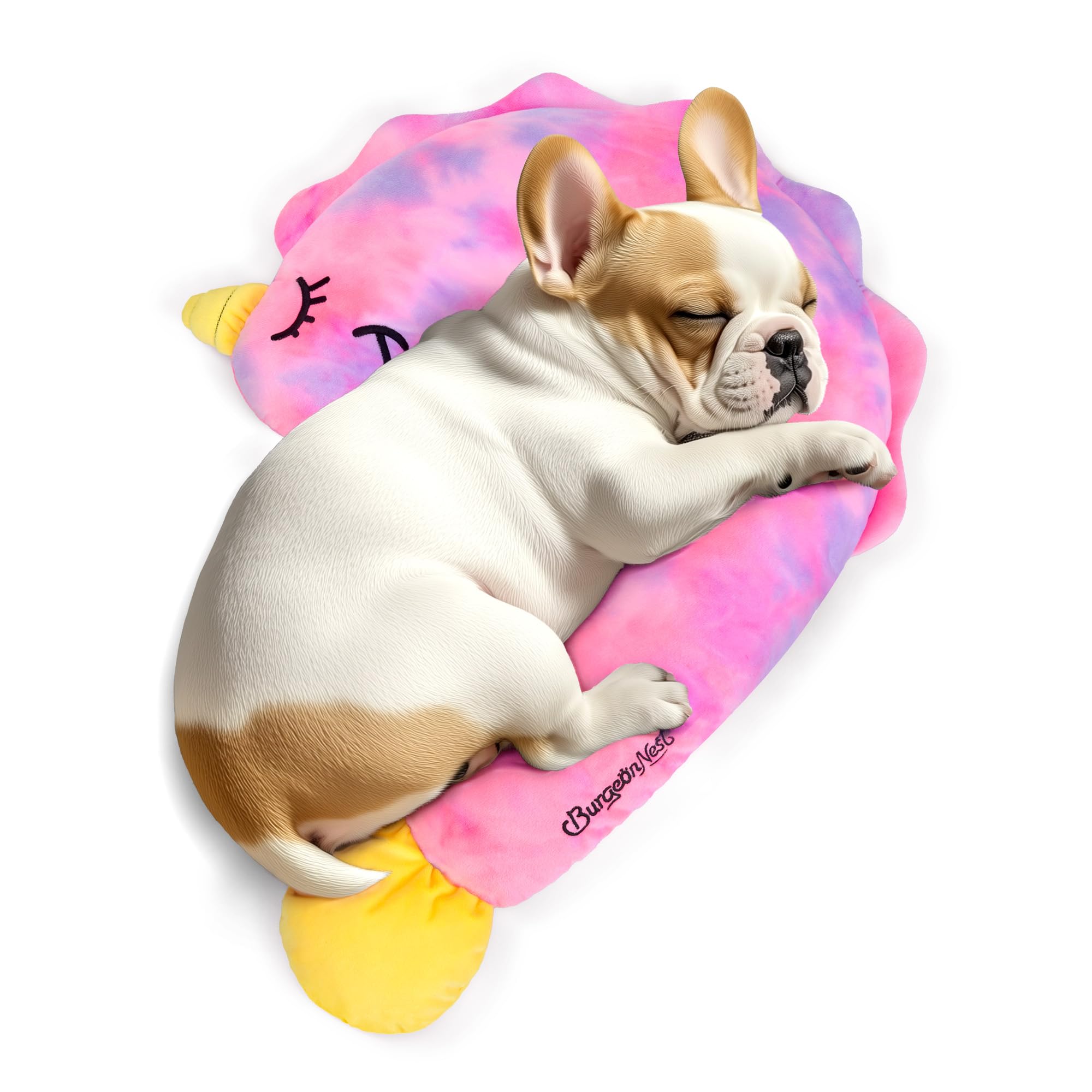 Burgeonnest Small Dog Calming Pillow For Dogs And Cats, Fluffy Soft Colorful Sleep Bolster Cozy Pet Bed Pillow, Great Present Fo