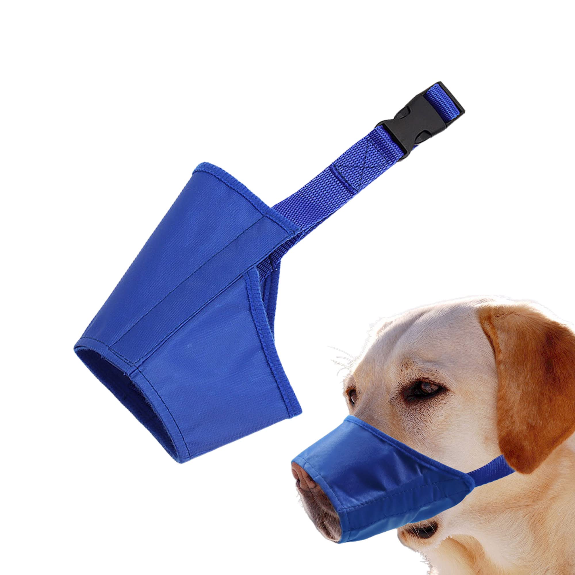 Parts Express Dog Muzzle, Soft Anti-Biting Barking Chewing Muzzle, Breathable Waterproof Adjustable Muzzle For Small Medium,Larg