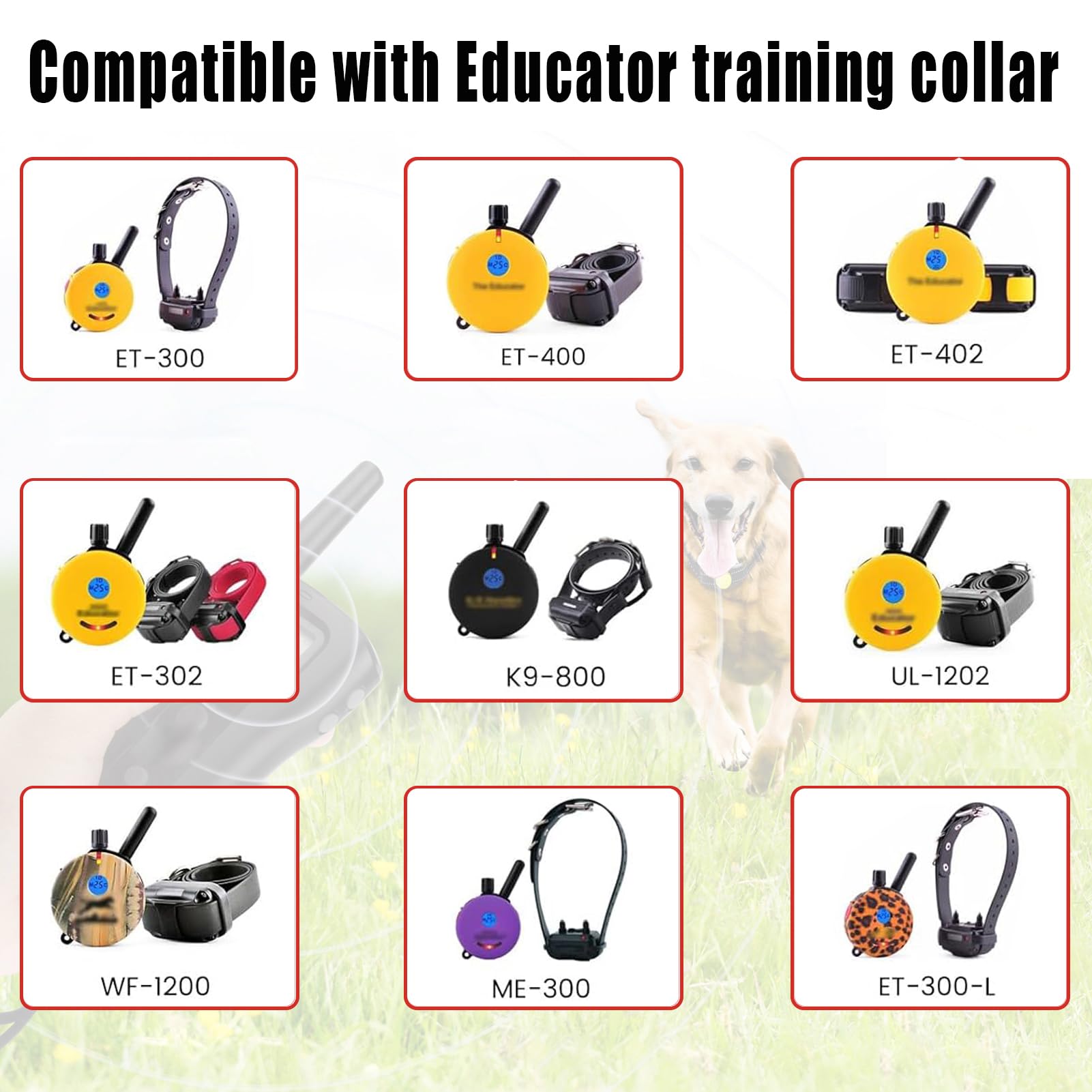 Replacement For Mini Educator E Collar Charger, Compatible With Educator Series 300, 400, Rx Remote Dog Training Collars Shock D